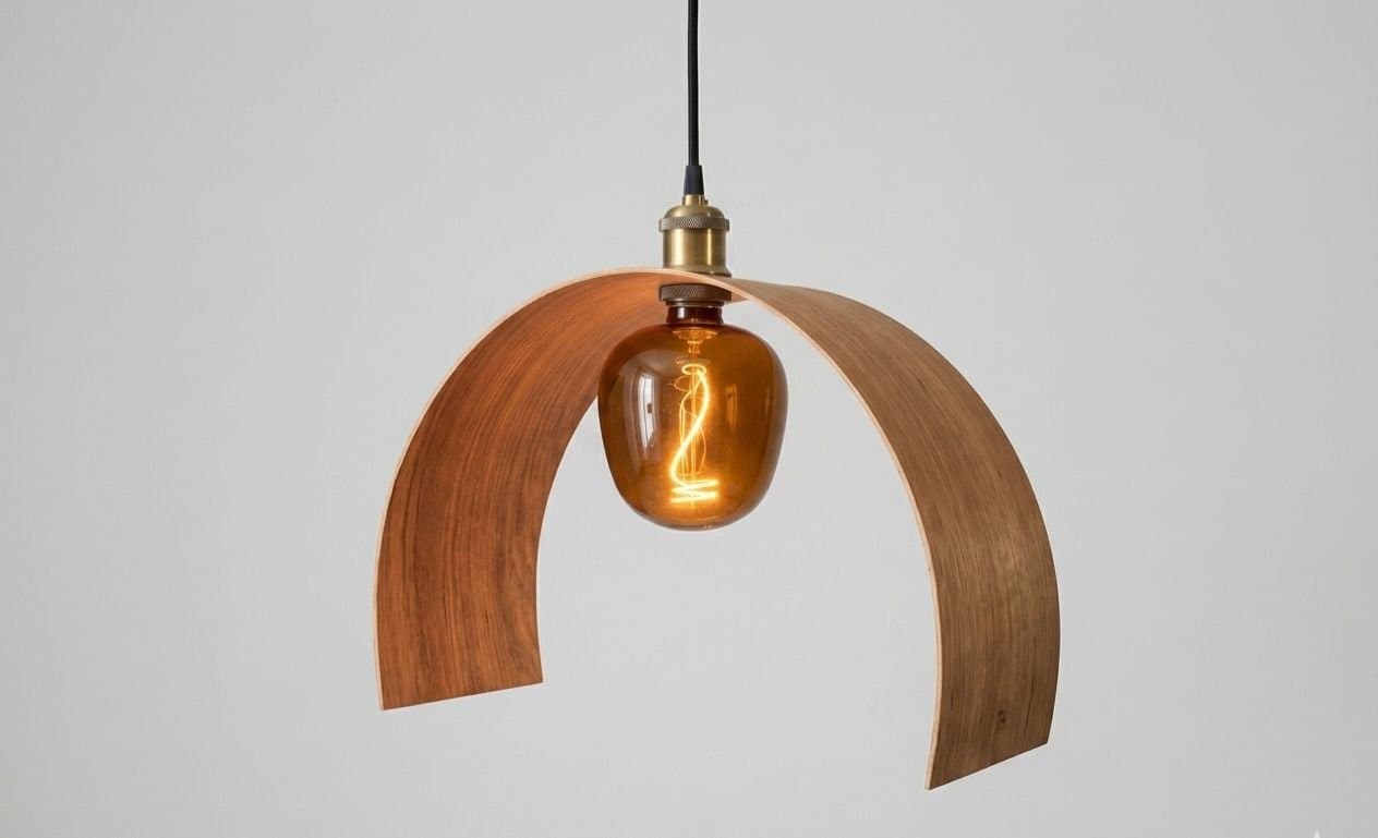 Taklampa i trä från Alberi Ny design