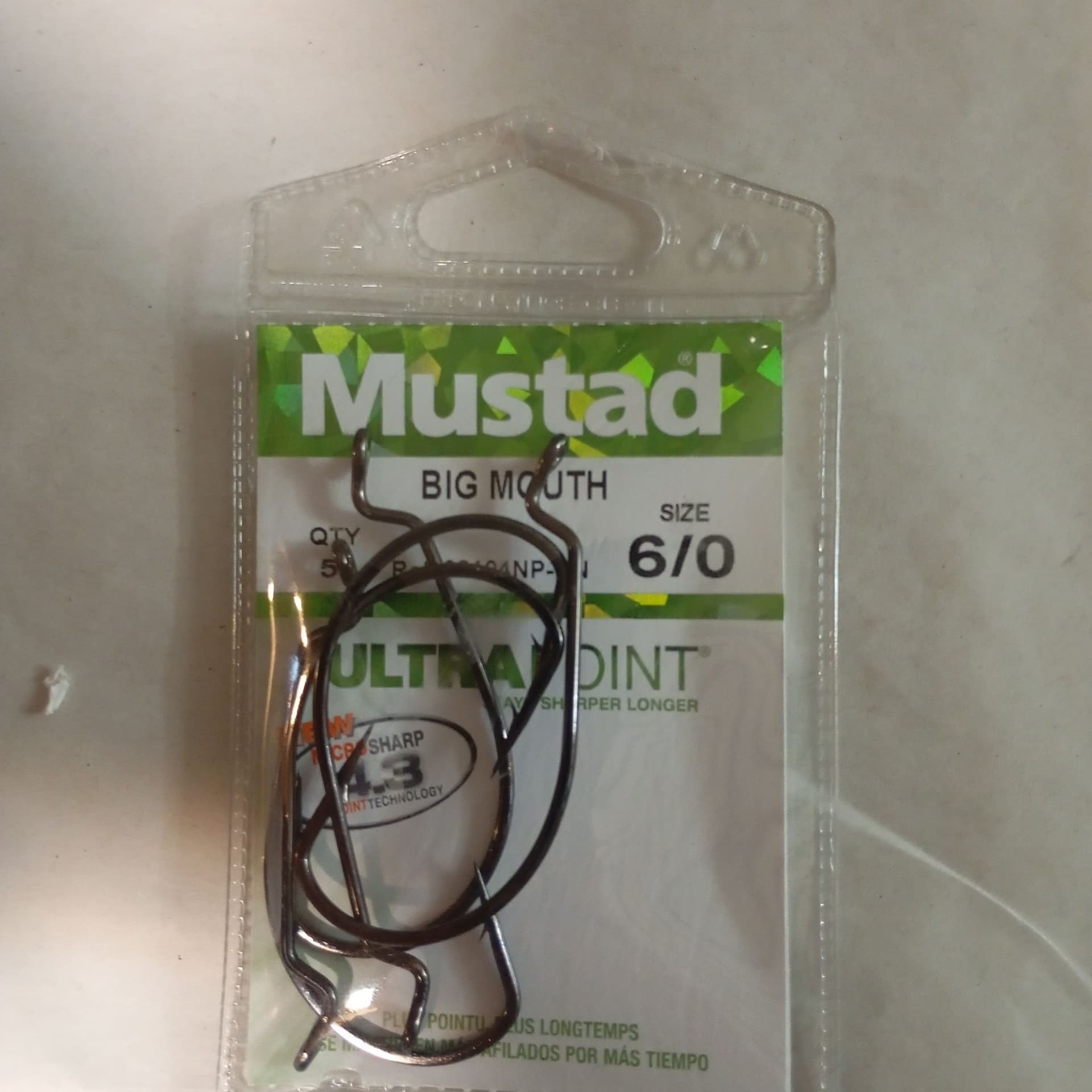 Mustad big mouth 6/0