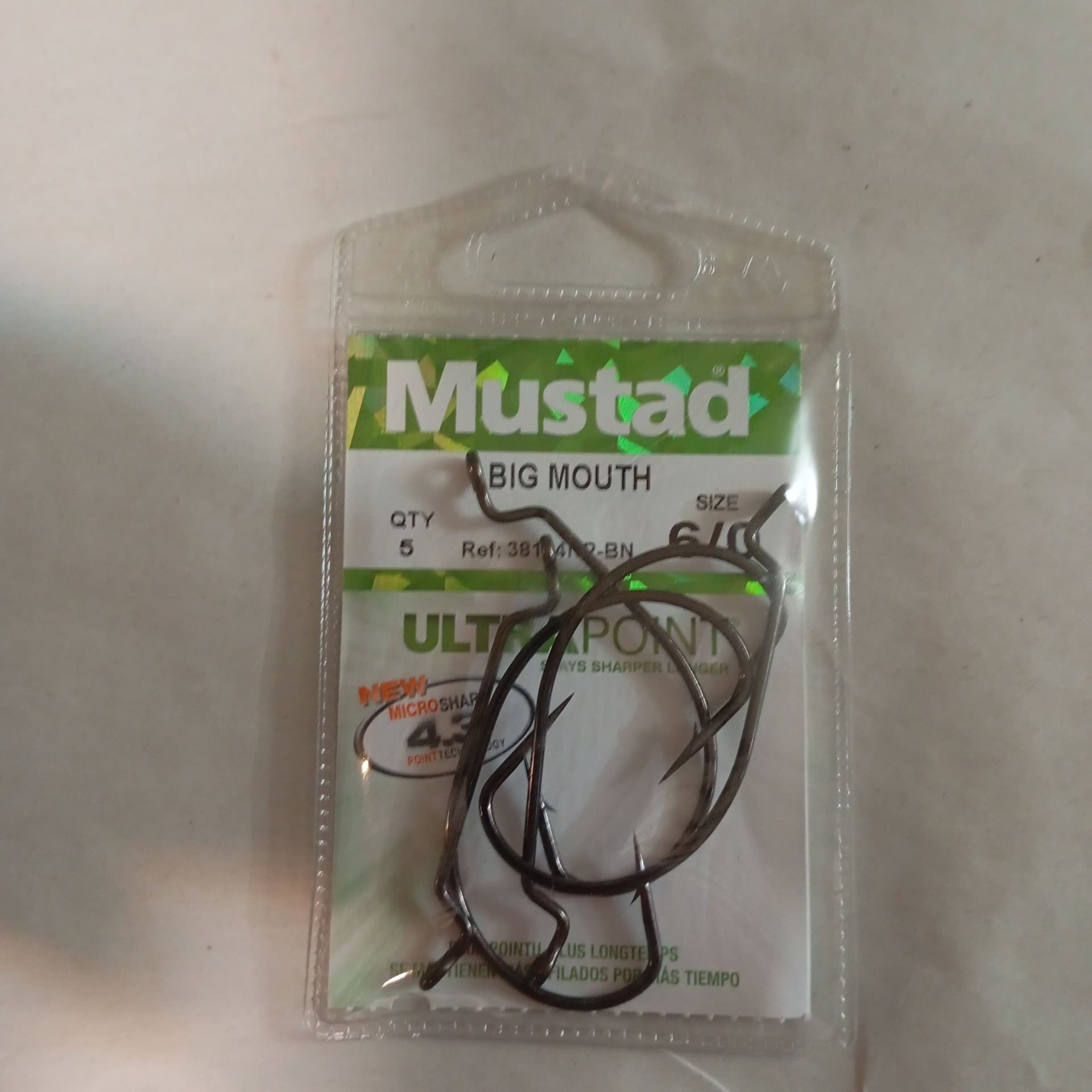 Mustad big mouth 6/0