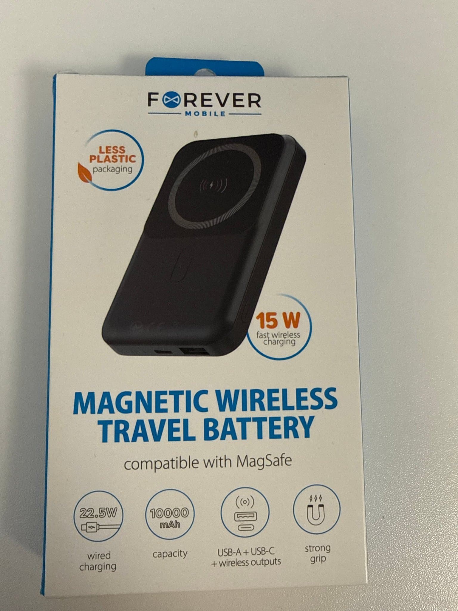 Magsafe kompatibel 10000Mah PD 22.5W Snabb trådlös Powerbank