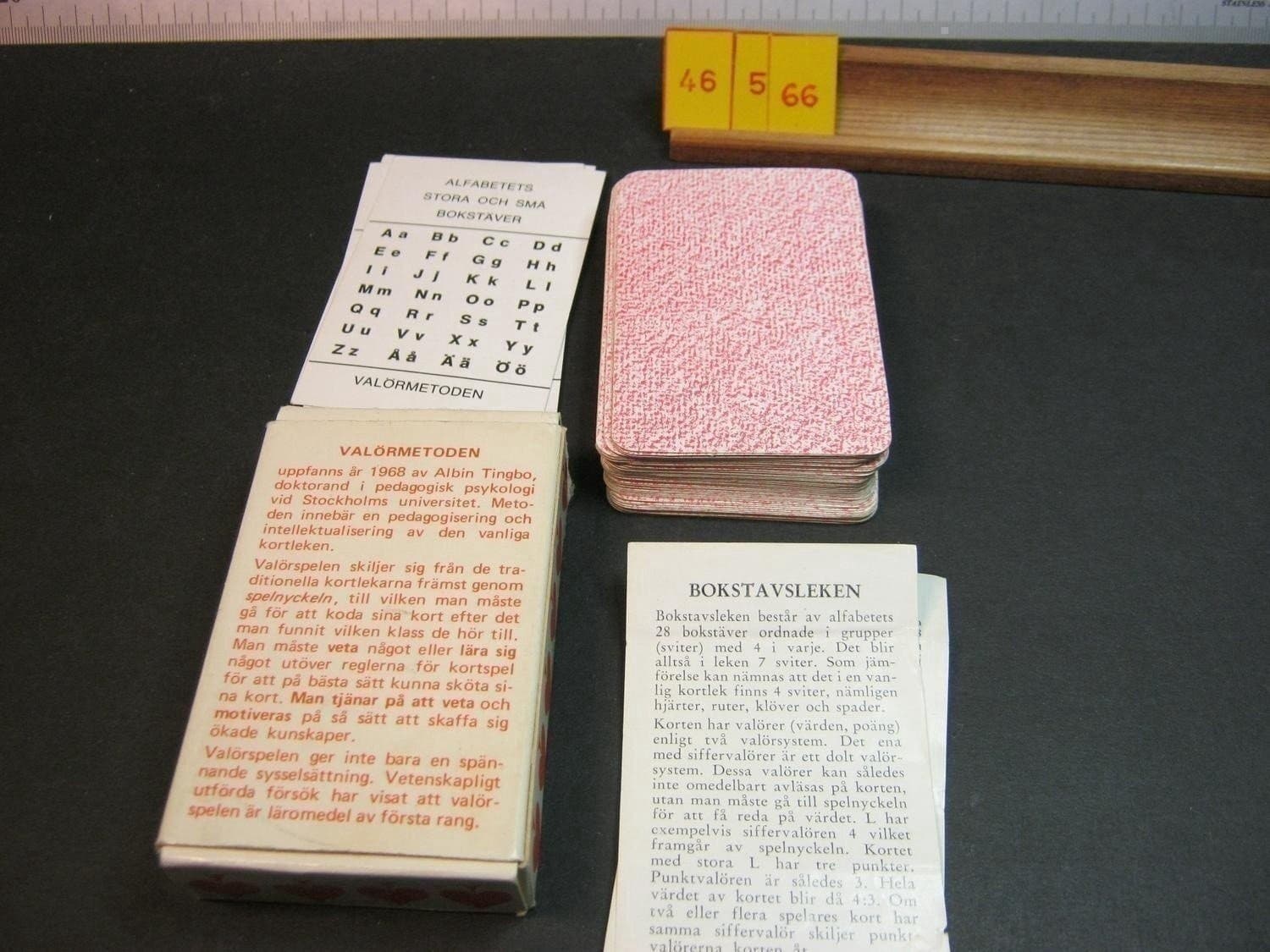Bokstavsleken , Valörförlaget 1969-70, Komplett