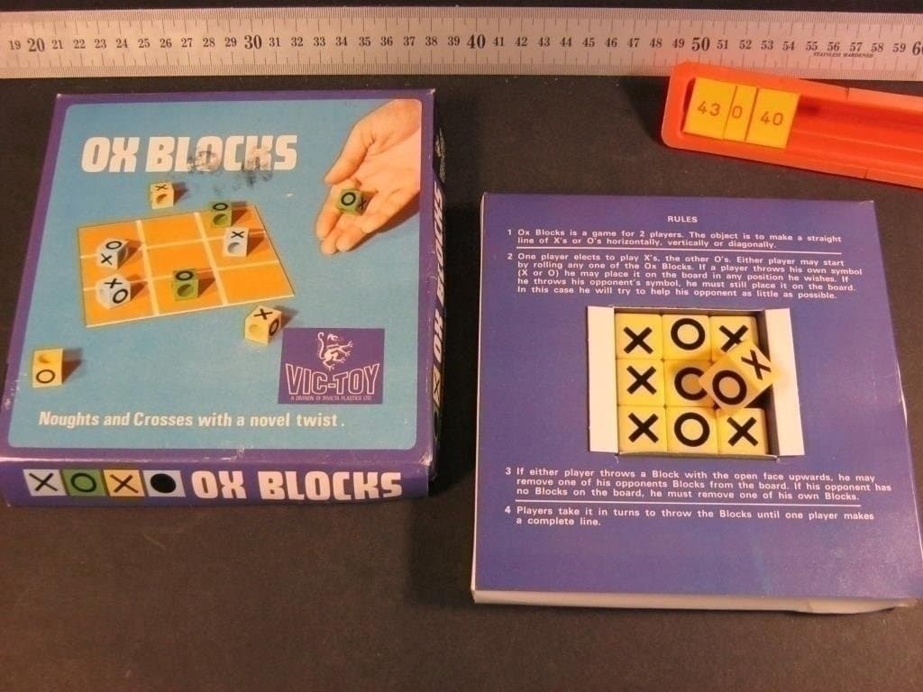 OX Blocks, Engelsk, Vic-Toy (Invicta) 1970, Komplett