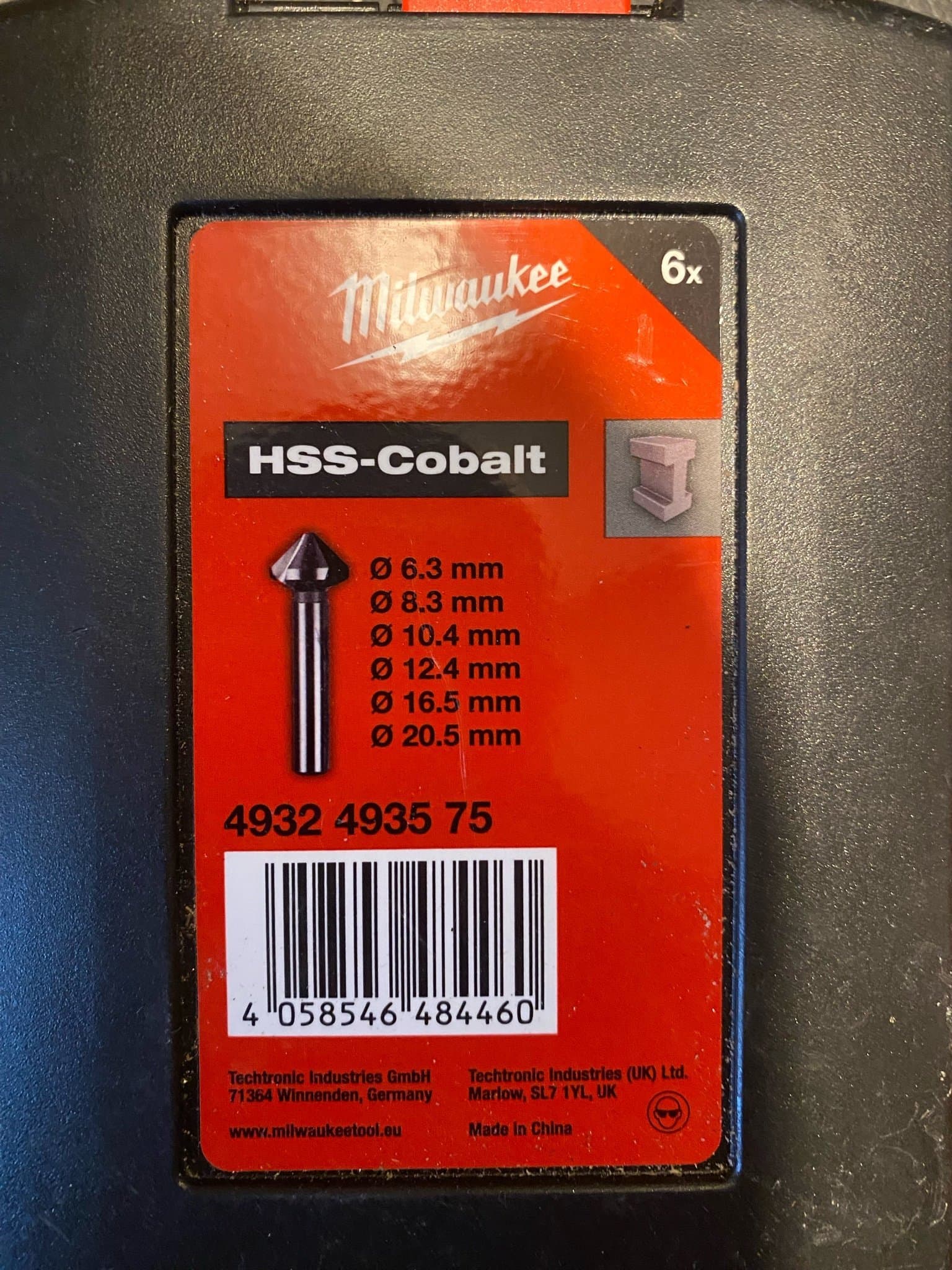 Milwaukee HSS-Kobolt försänkare set