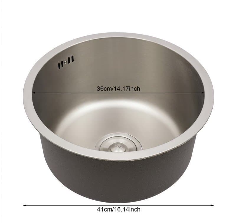 Diskho i 304 rostfritt stål – modern undermonterad design