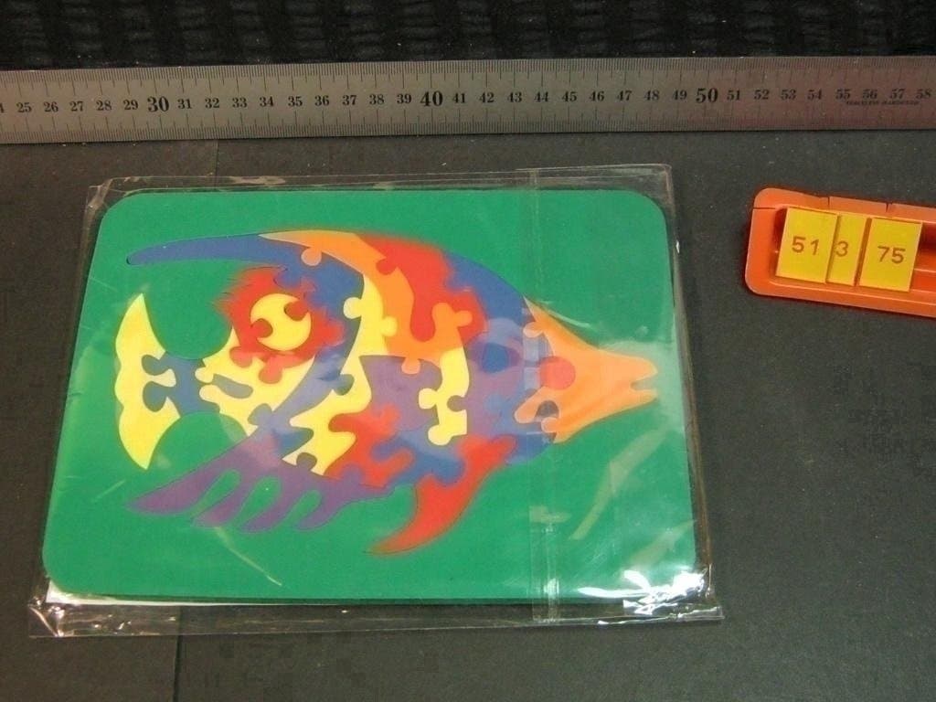 Uniset Fisk foam puzzle, Mycket fint skick