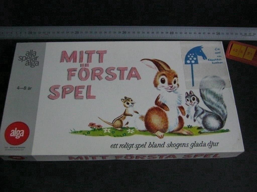 Mitt Första Spel, 60-talets mitt, Mkt Fint, grå Alga, Komplett ovanliga ...
