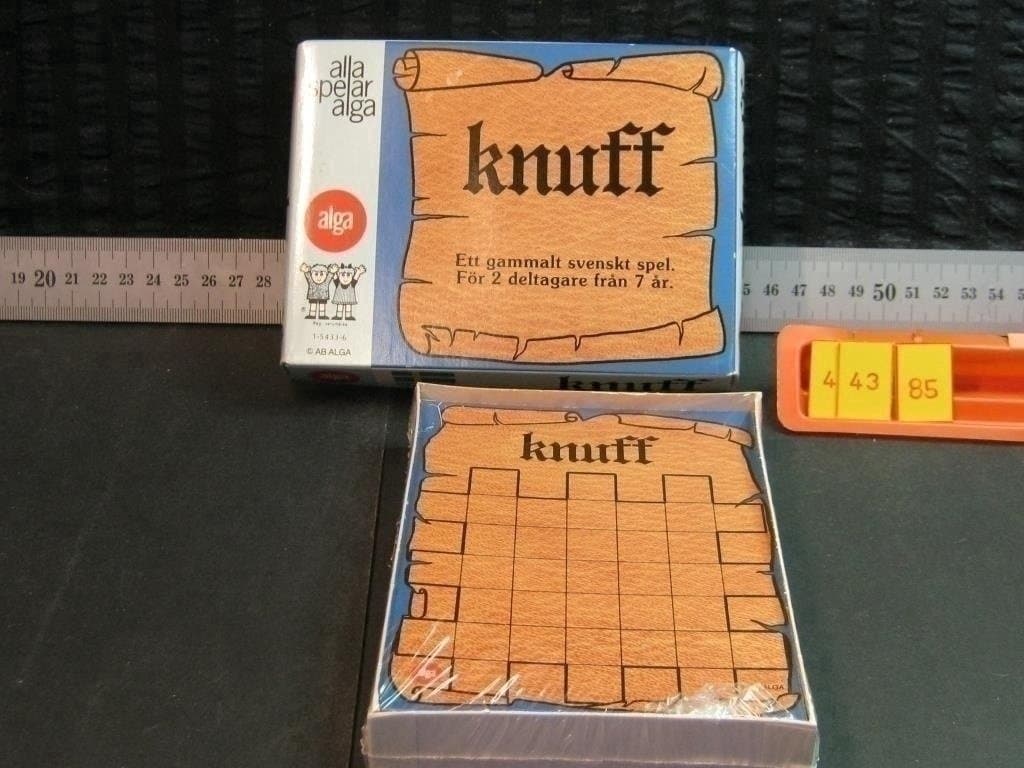 Knuff, äldre NYTT o Inplastat, Alga