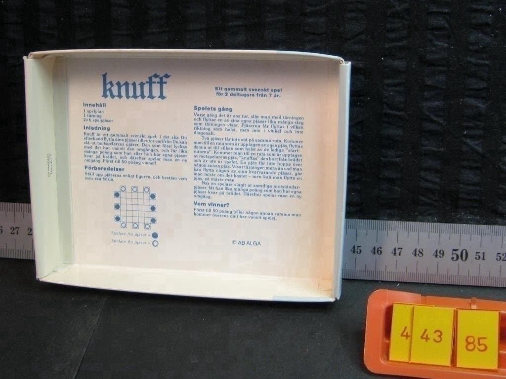 Knuff, äldre NYTT o Inplastat, Alga