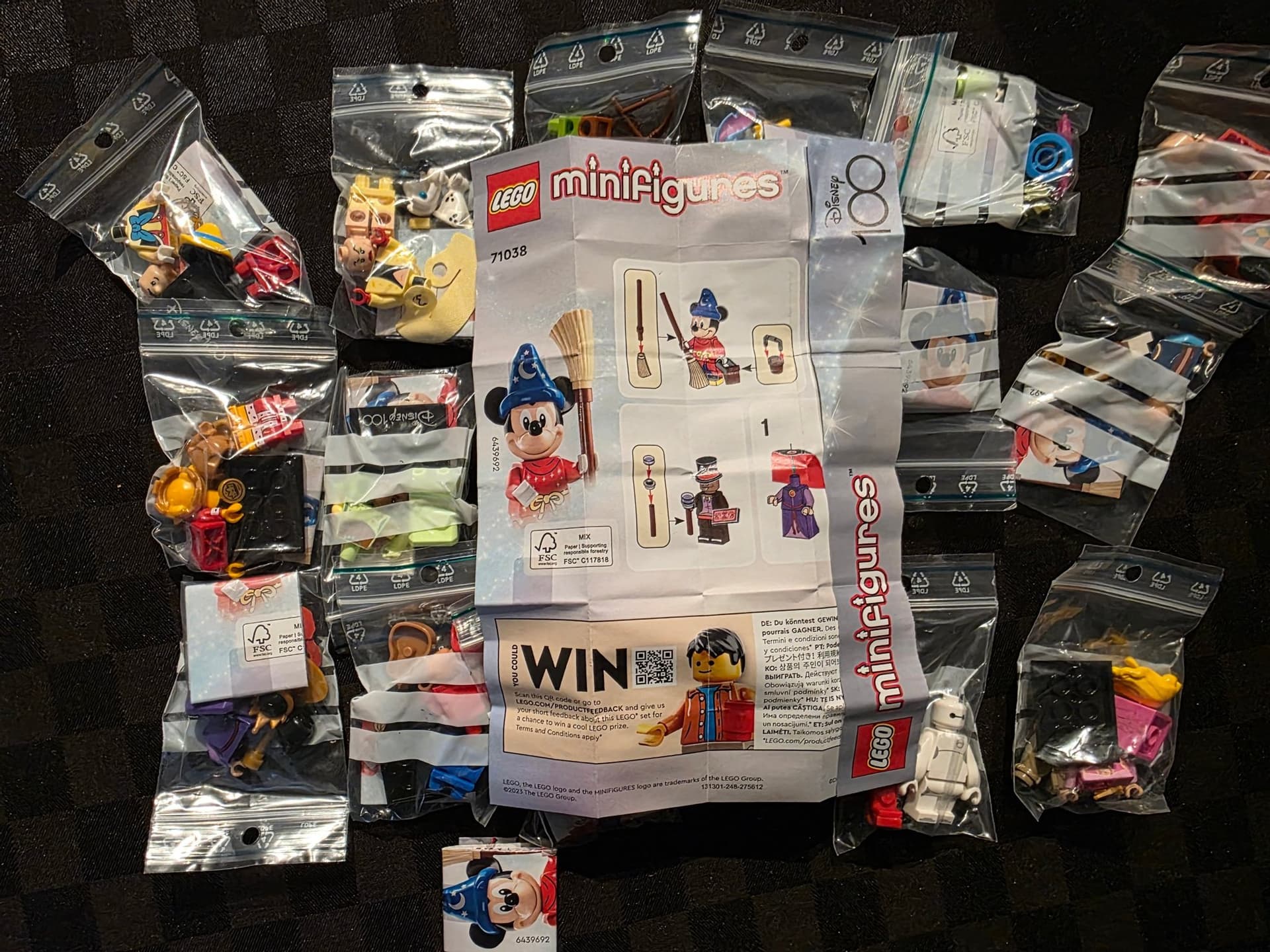 LEGO Minifigures Disney 100 Complete Set 71038