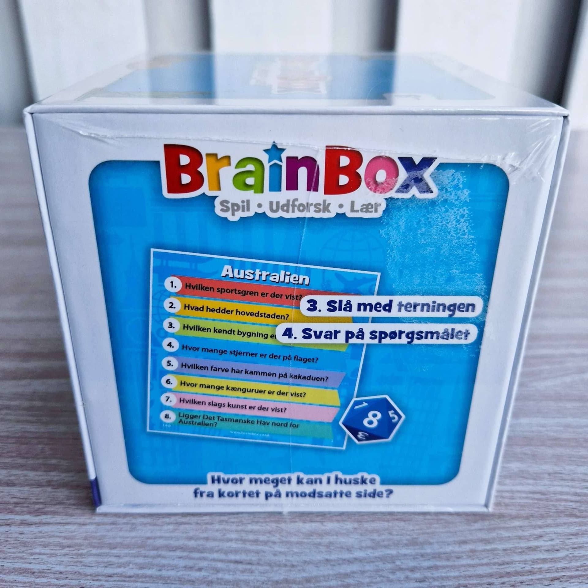 BrainBox Verden Memory Game World Geography Danish Edition 8+