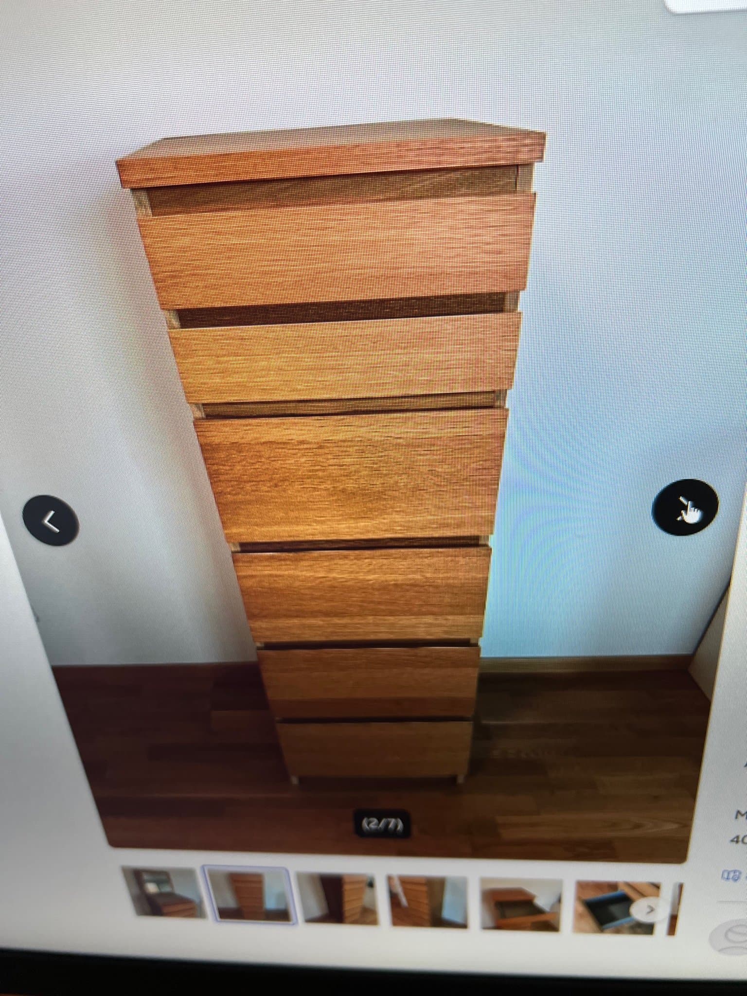 IKEA Byrå med 6 lådor och spegel