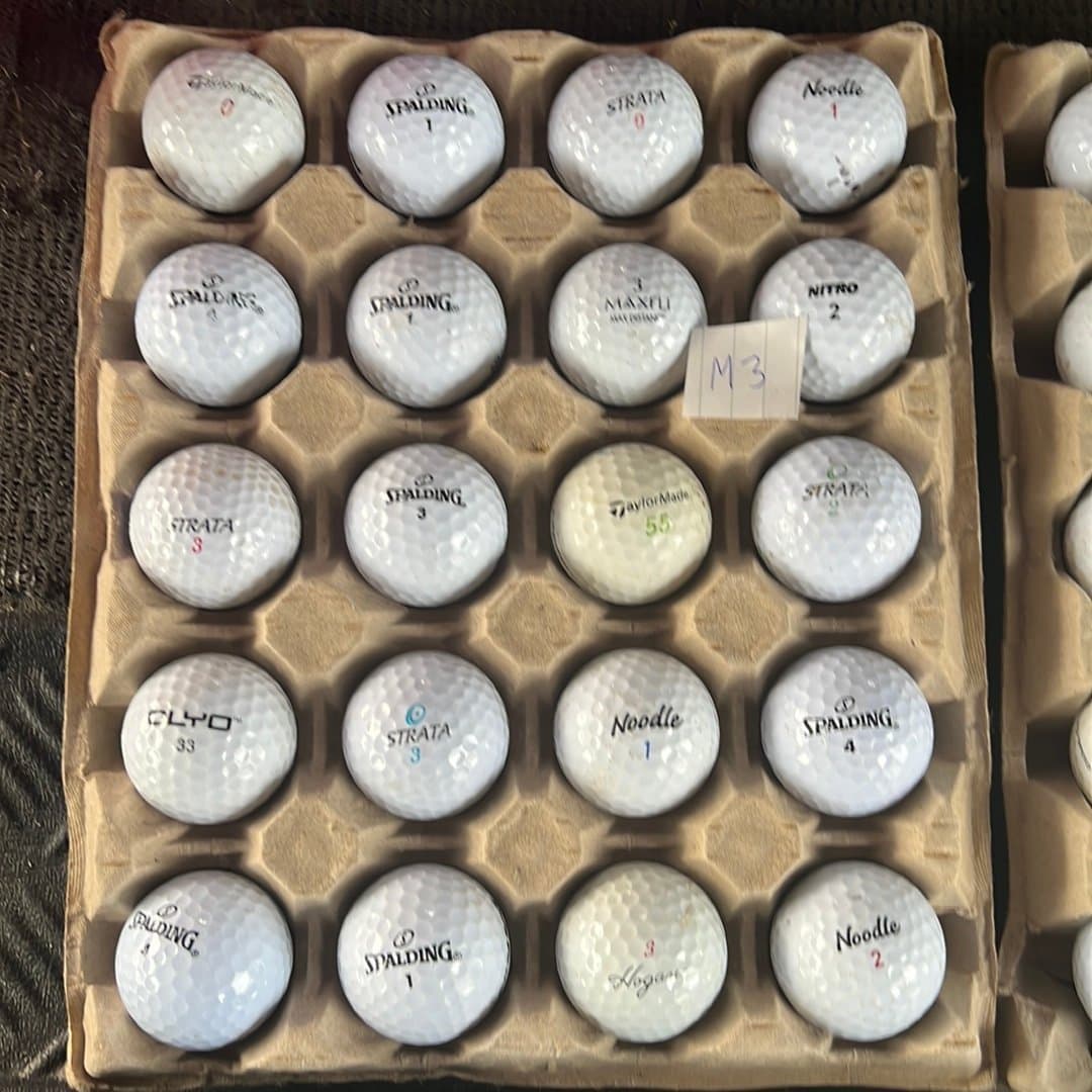 Golfbollar, blandade märken, 40 stycken