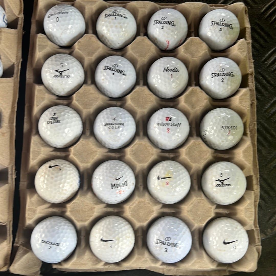 Golfbollar, blandade märken, 40 stycken