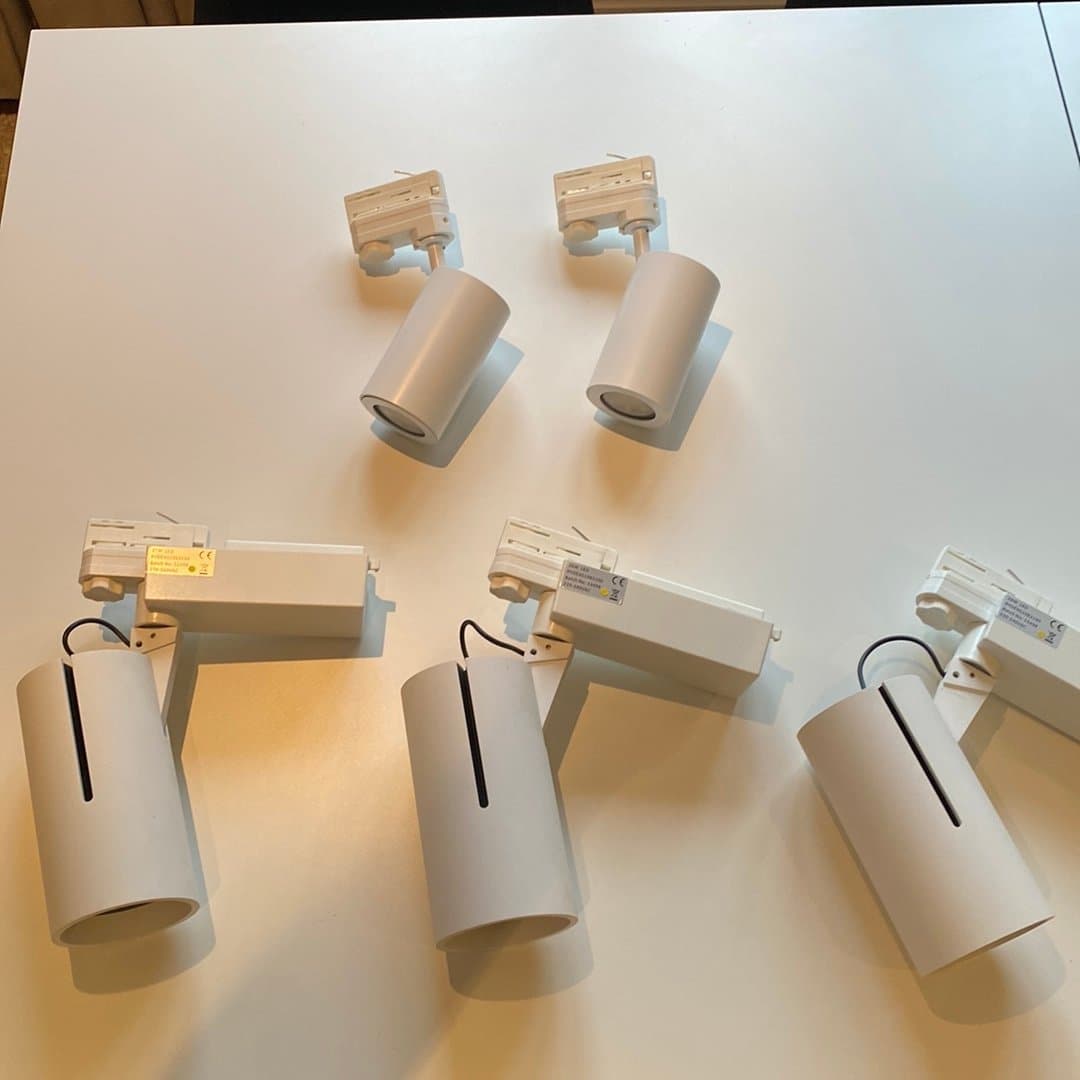 5st LED-spotlights för skensystem, 26W, 220-240V, 7-pack