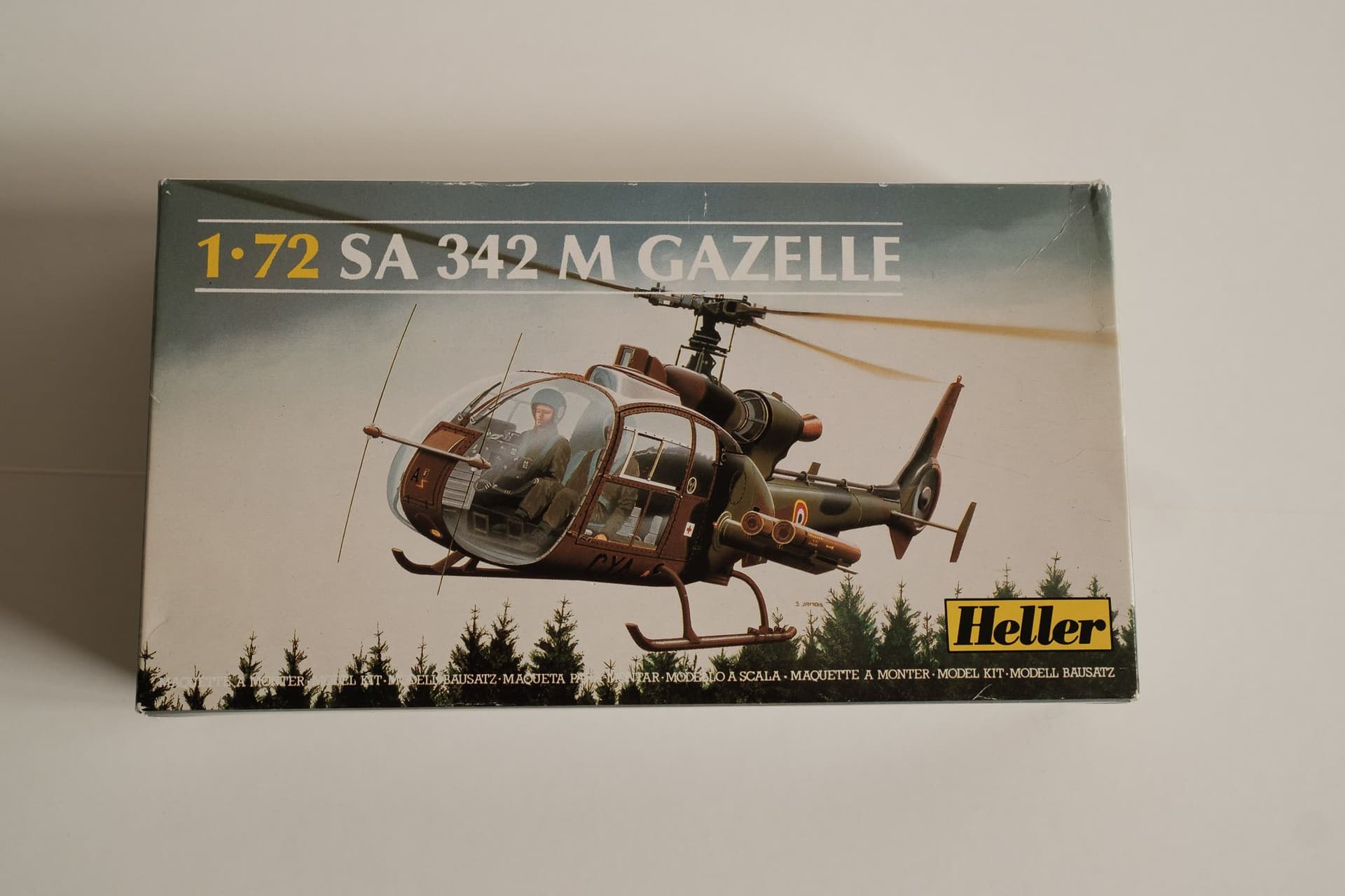 Heller 1:72 SA 342 M Gazelle Helikopter Modellbyggsats