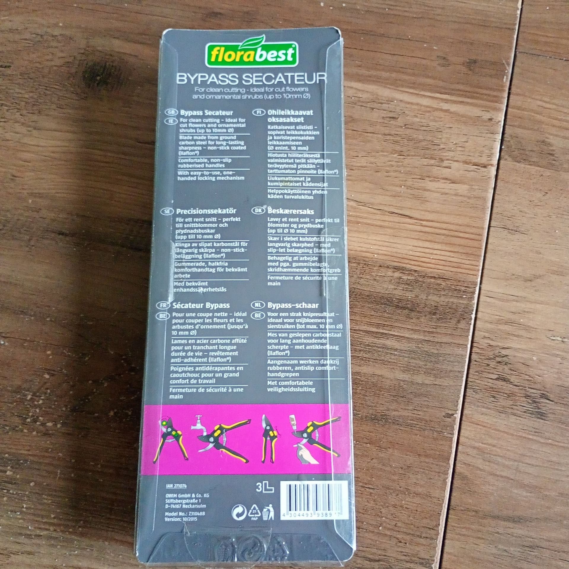 Florabest Bypass Sekatör oanvänd