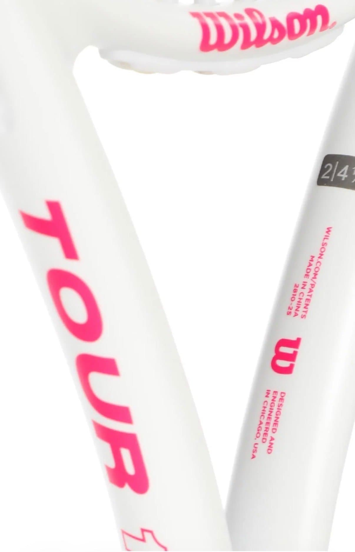 Wilson Tour 100 Tennisracket (L1) Rosa/pink vit