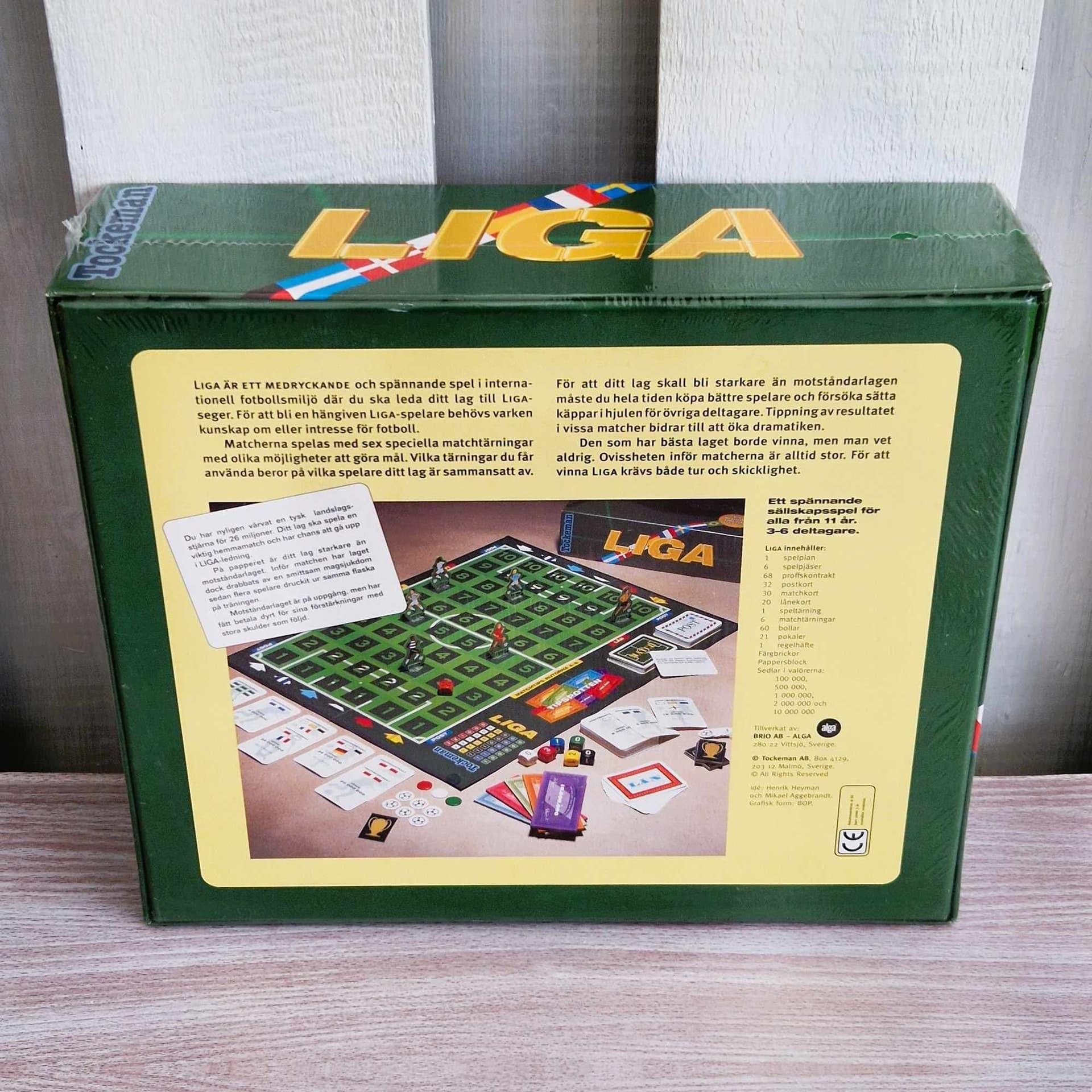 LIGA Football Board Game Alga Tockeman Swedish Edition - Factory Sealed