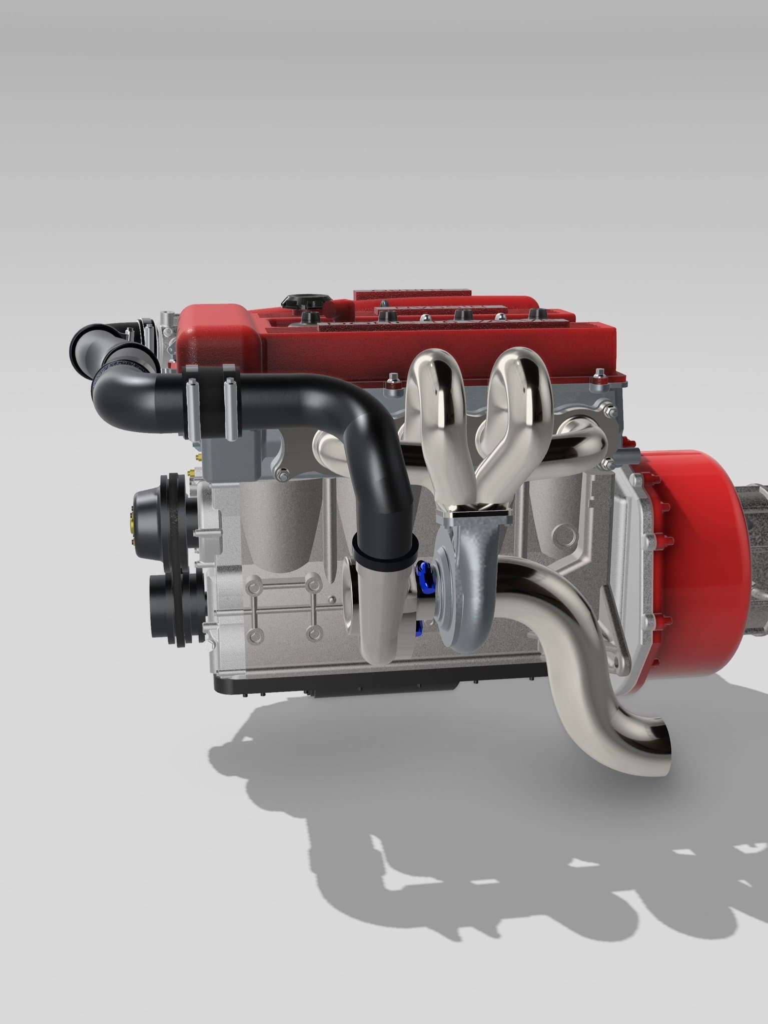 1/24 FJ20 Turbo Engine with gearbox