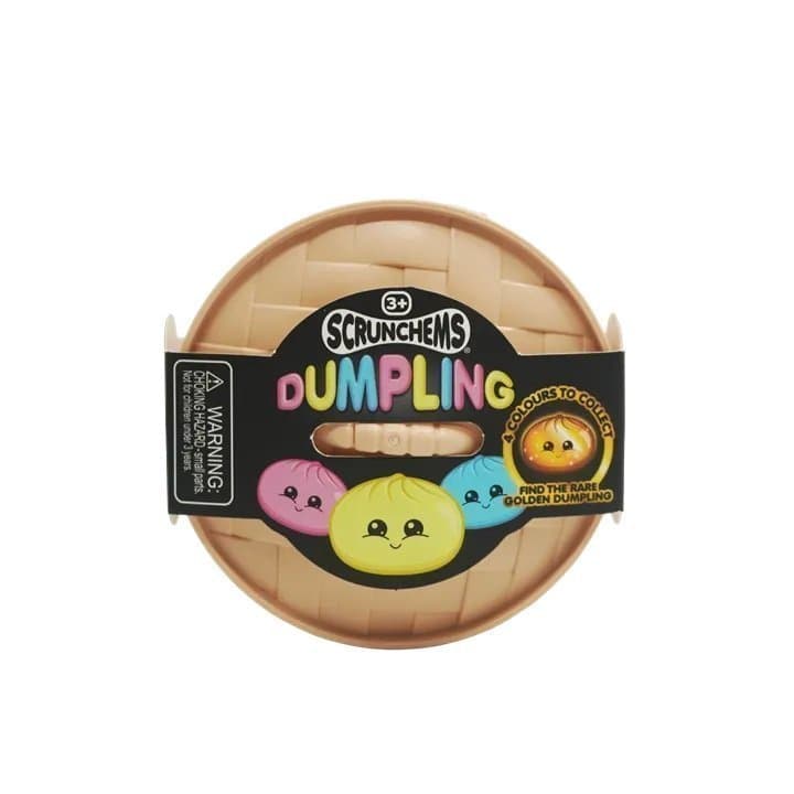 SCRUNCHEMS Squeezy Squishy Dumpling rare golden Guld NY Oöppnad