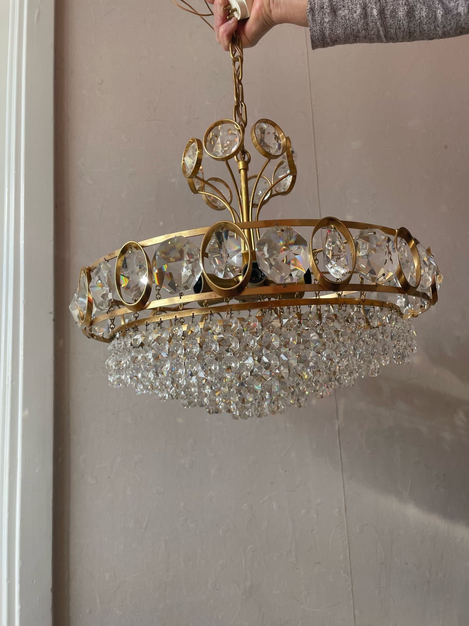 Elegant Kristallkrona
