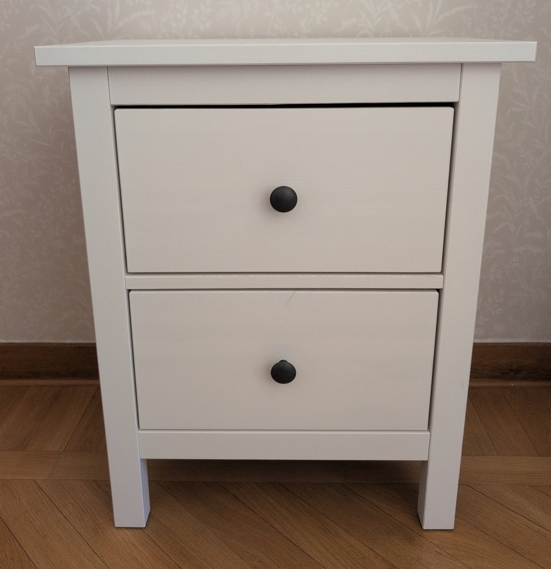 HEMNES Byrå med 2 lådor, vitbets, 54x66 cm, oanvänd!