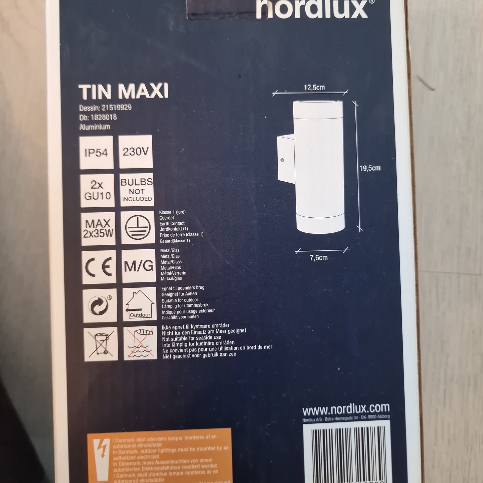 Nordlux TinMaxi utebelysning