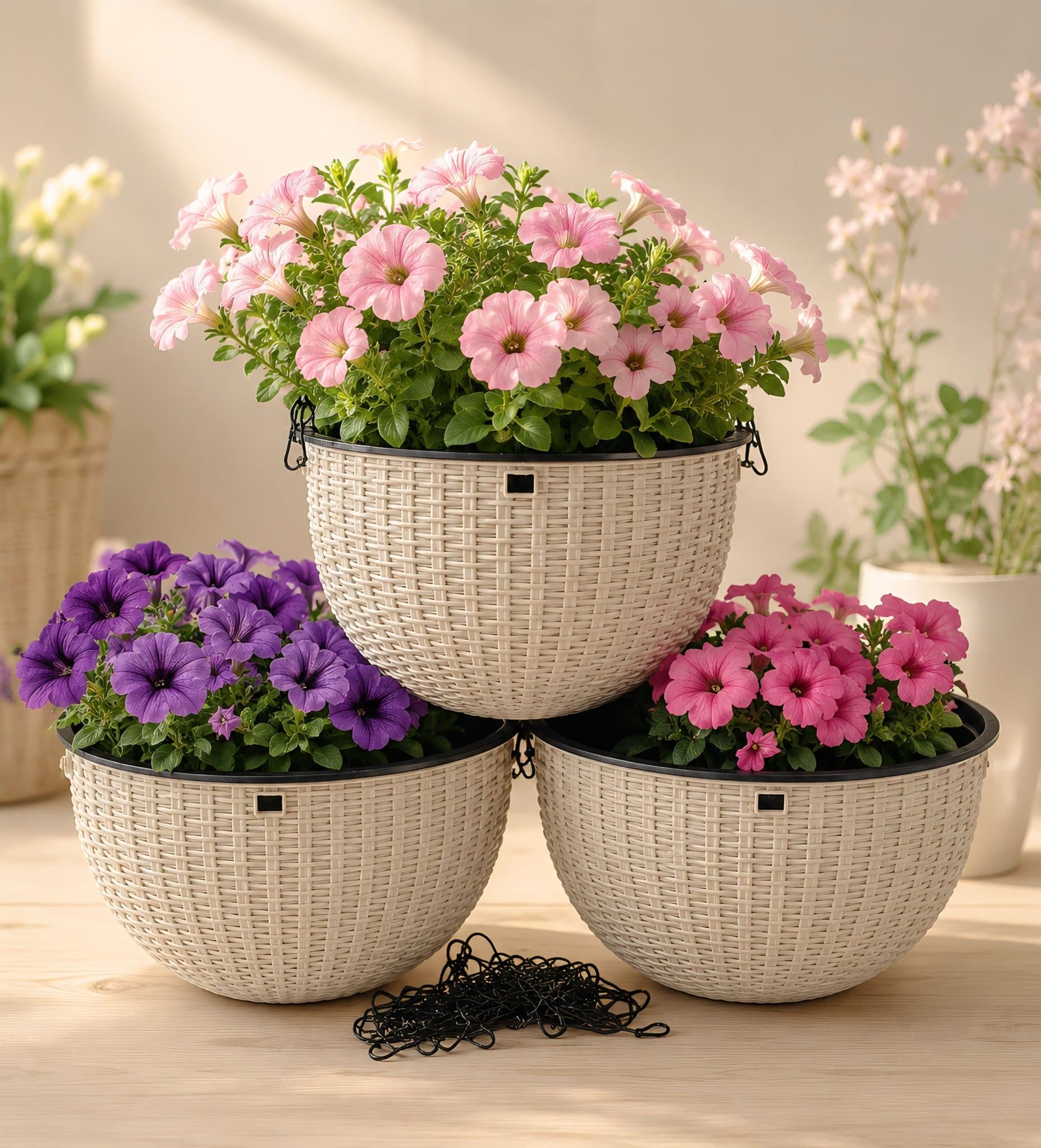 hängande blomkrukor