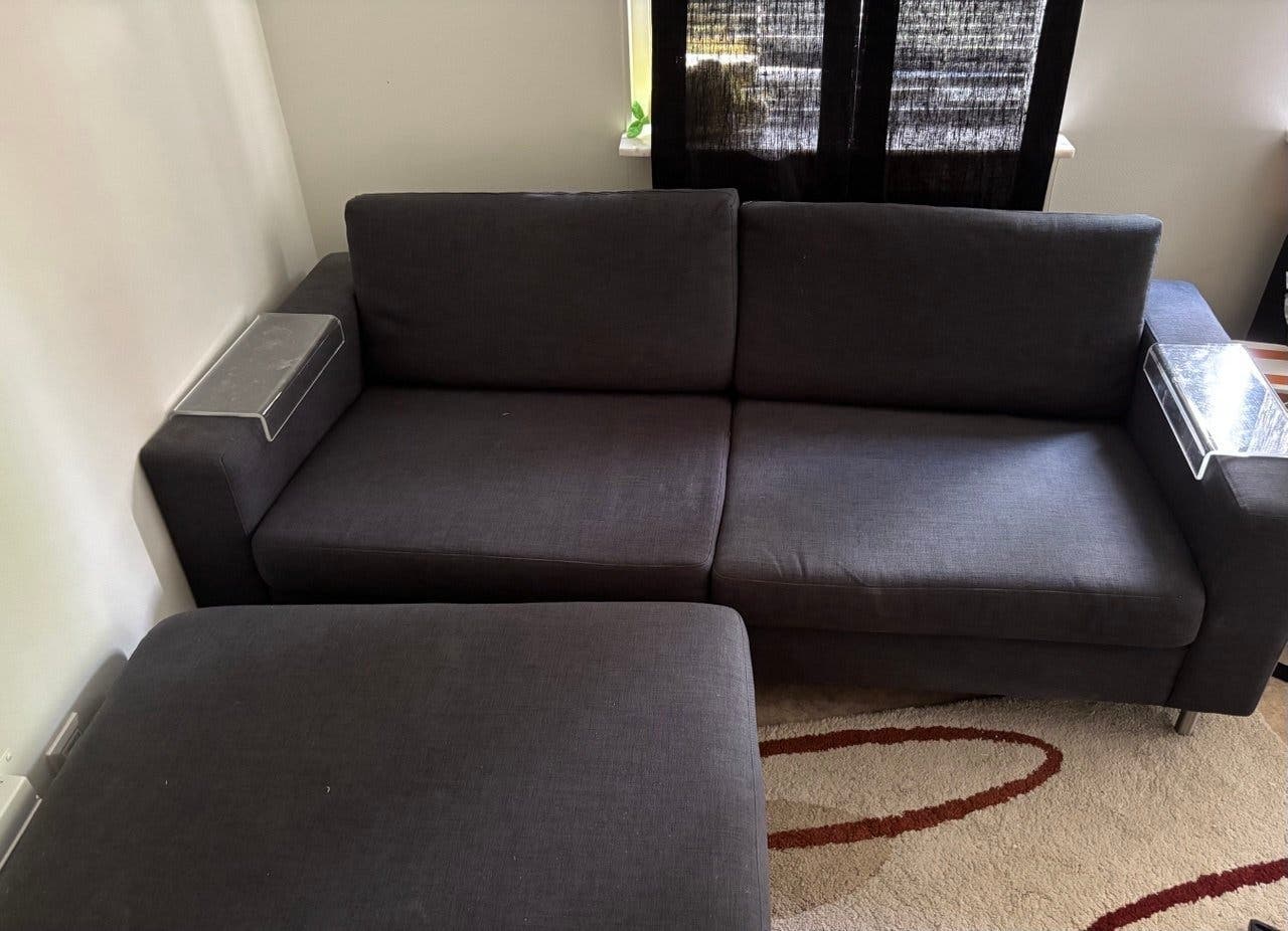 Sofa 2m x 90cm Ottoman 1m x 70cm