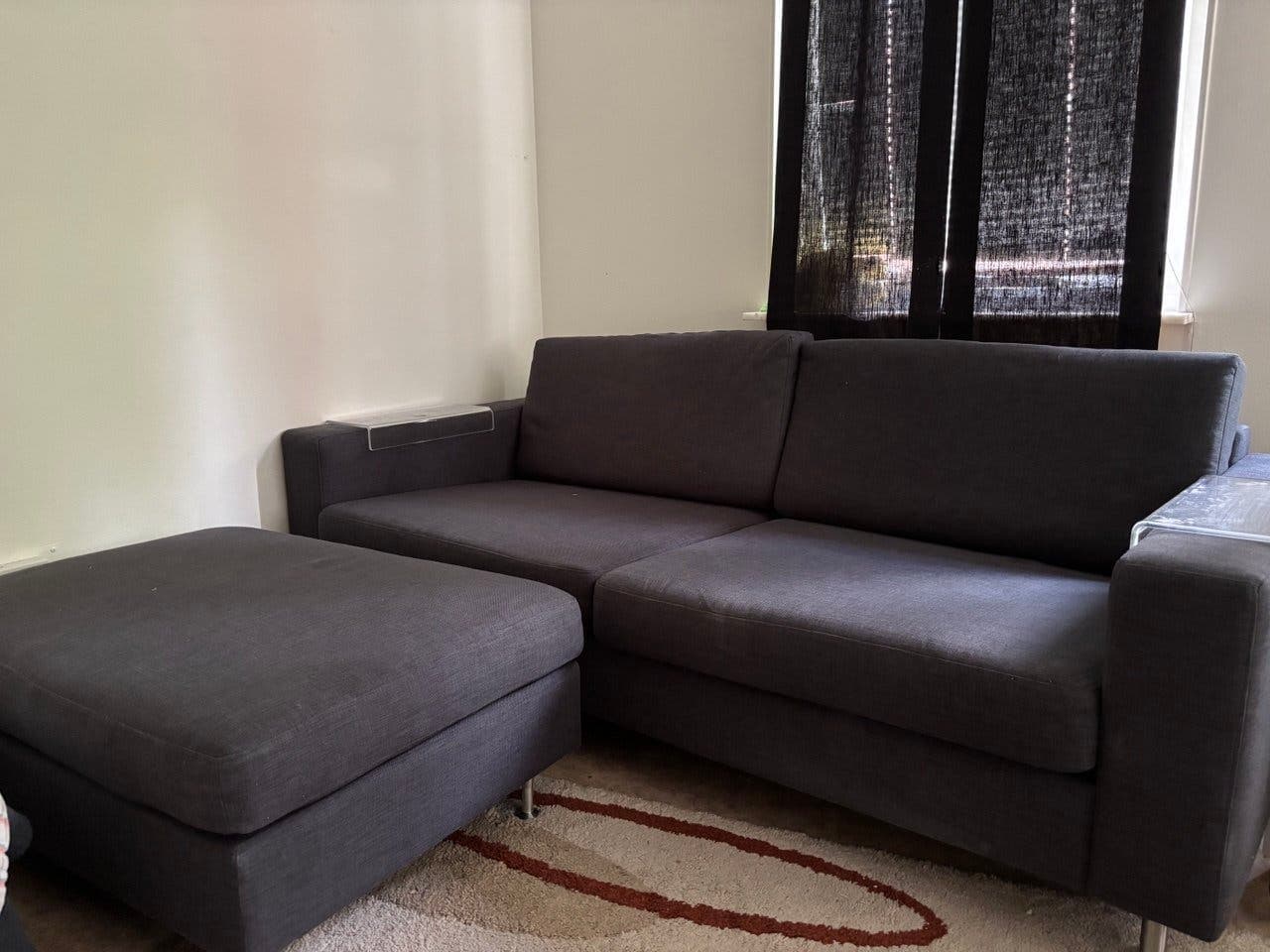 Sofa 2m x 90cm Ottoman 1m x 70cm