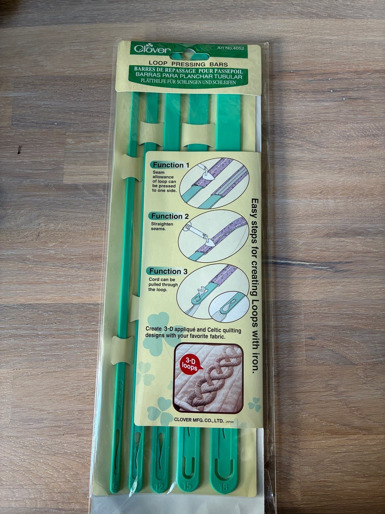 Clover Loop Pressing Bars för sömnad