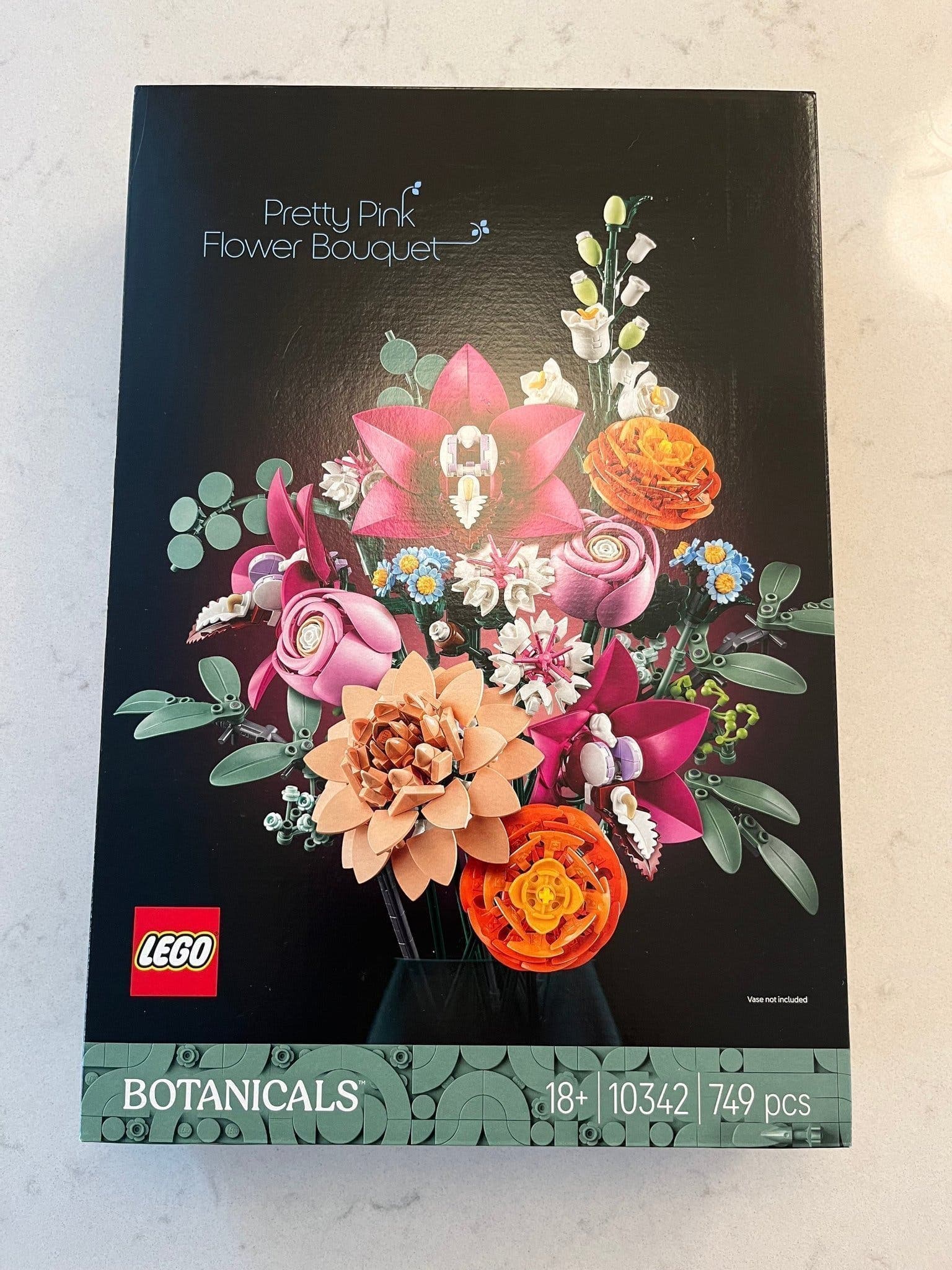 LEGO Botanicals 10342 Pretty Pink Flower Bouquet - Ny/Oöppnad