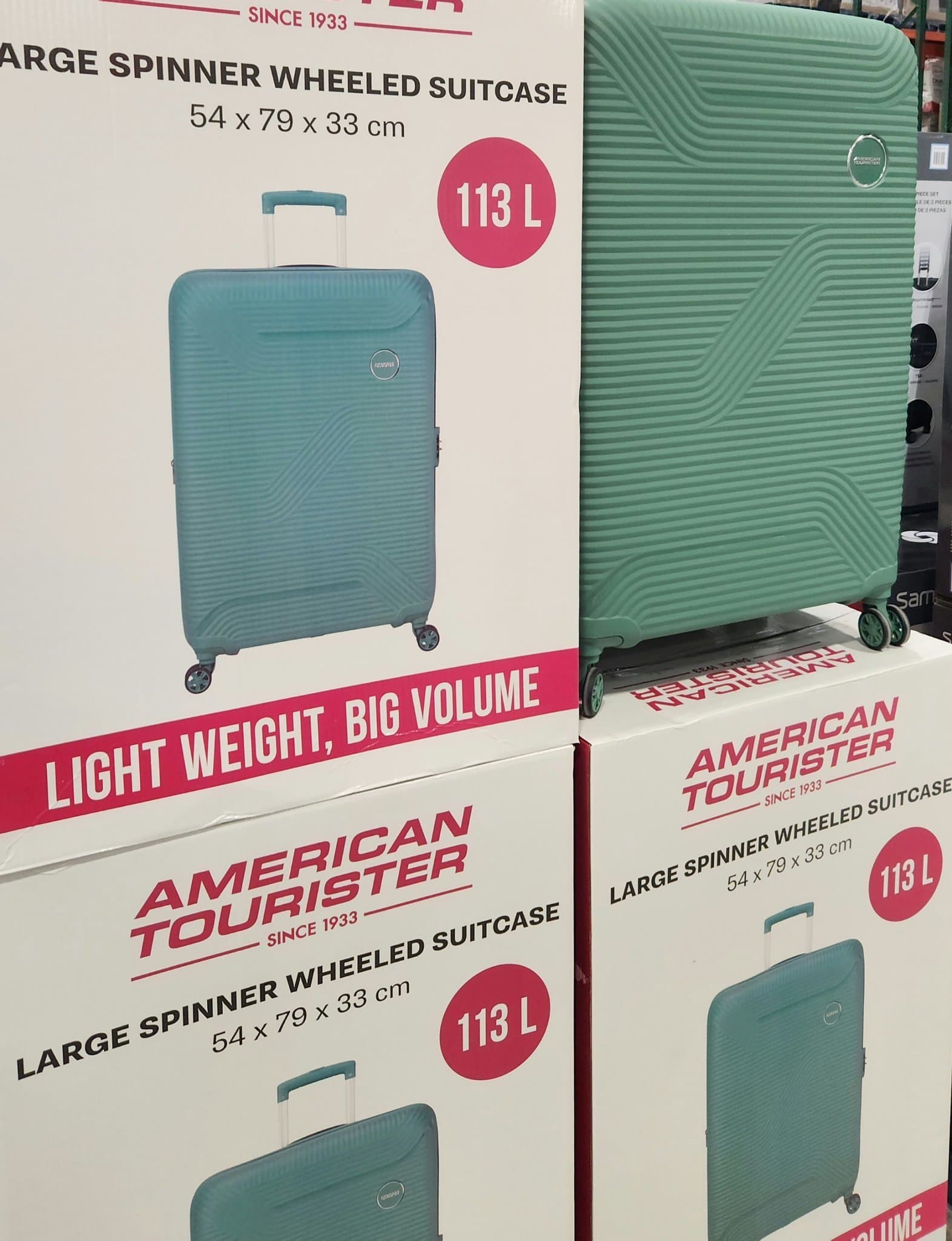 American Tourister Resväska, Grön 79cm
