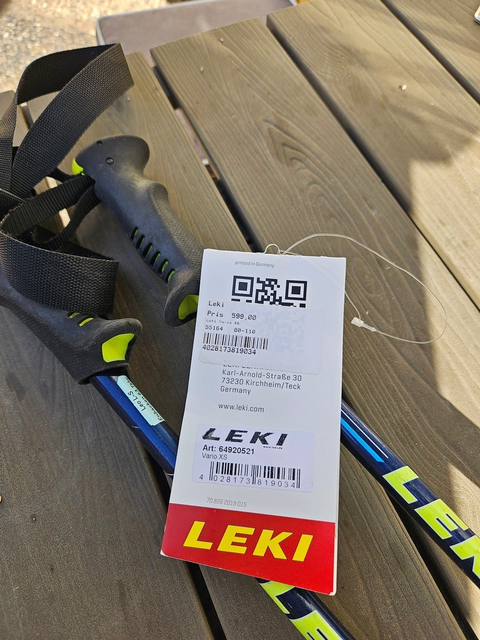 Leki Vario XS skidstavar 80-110 cm