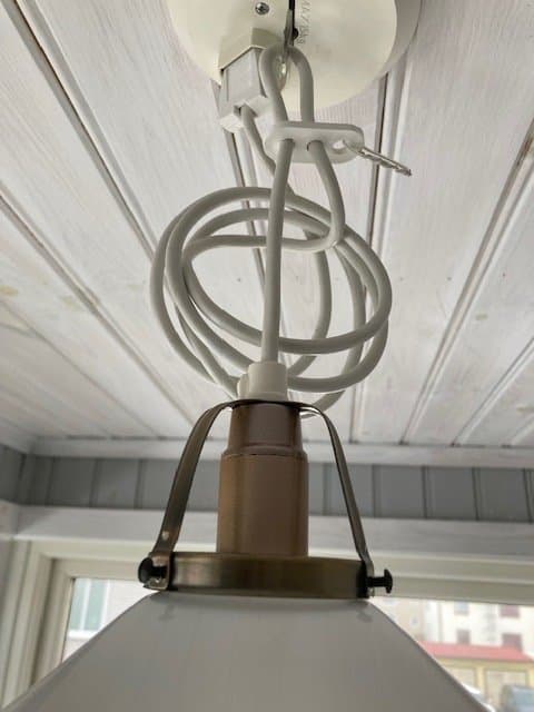 Lampa taklampa skomakarlampa skomakare 19,5 cm i diam. OANVÄND