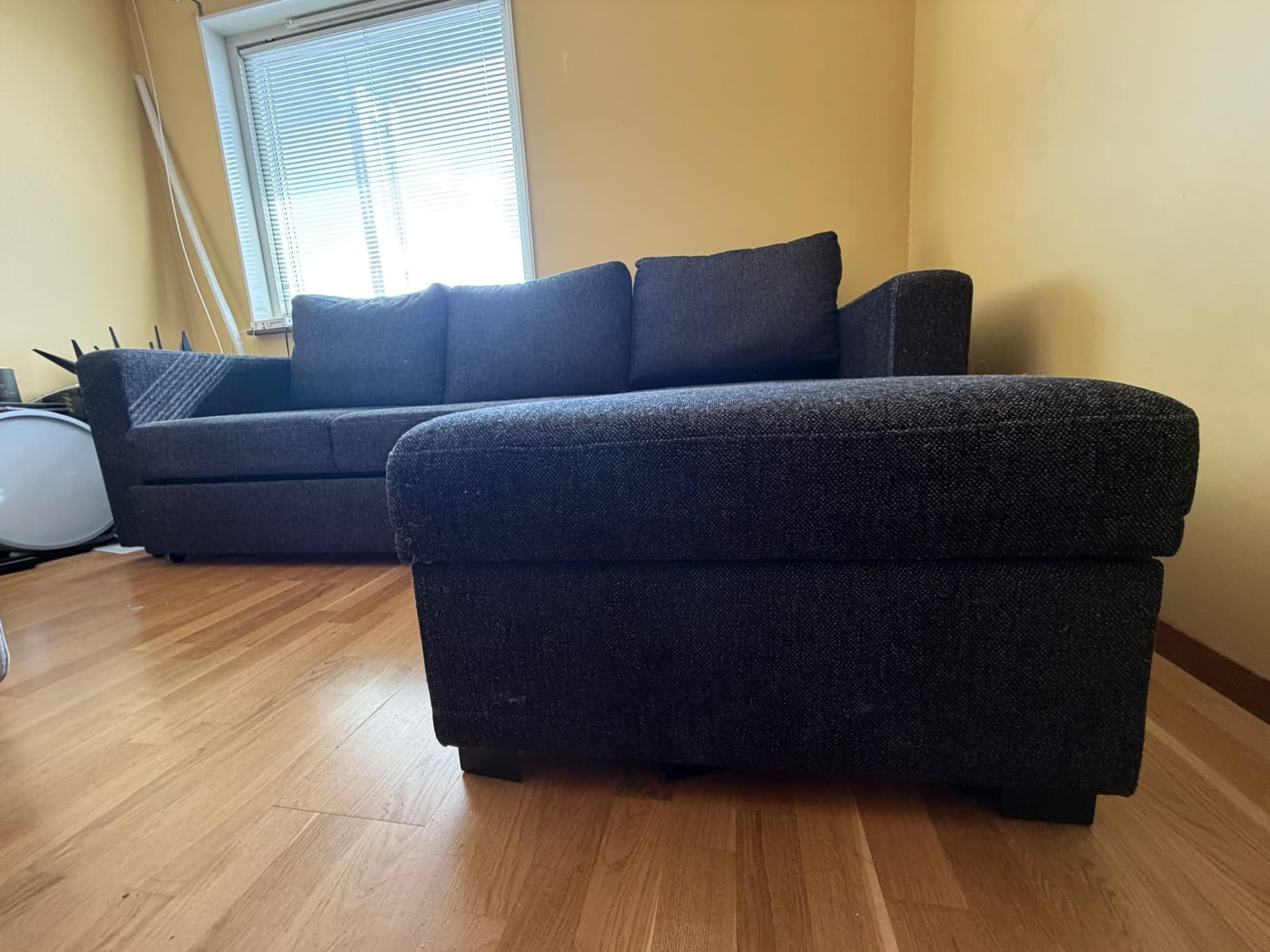 Mio Svart Bäddsoffa/ Divansoffa, Fri Hemkörning