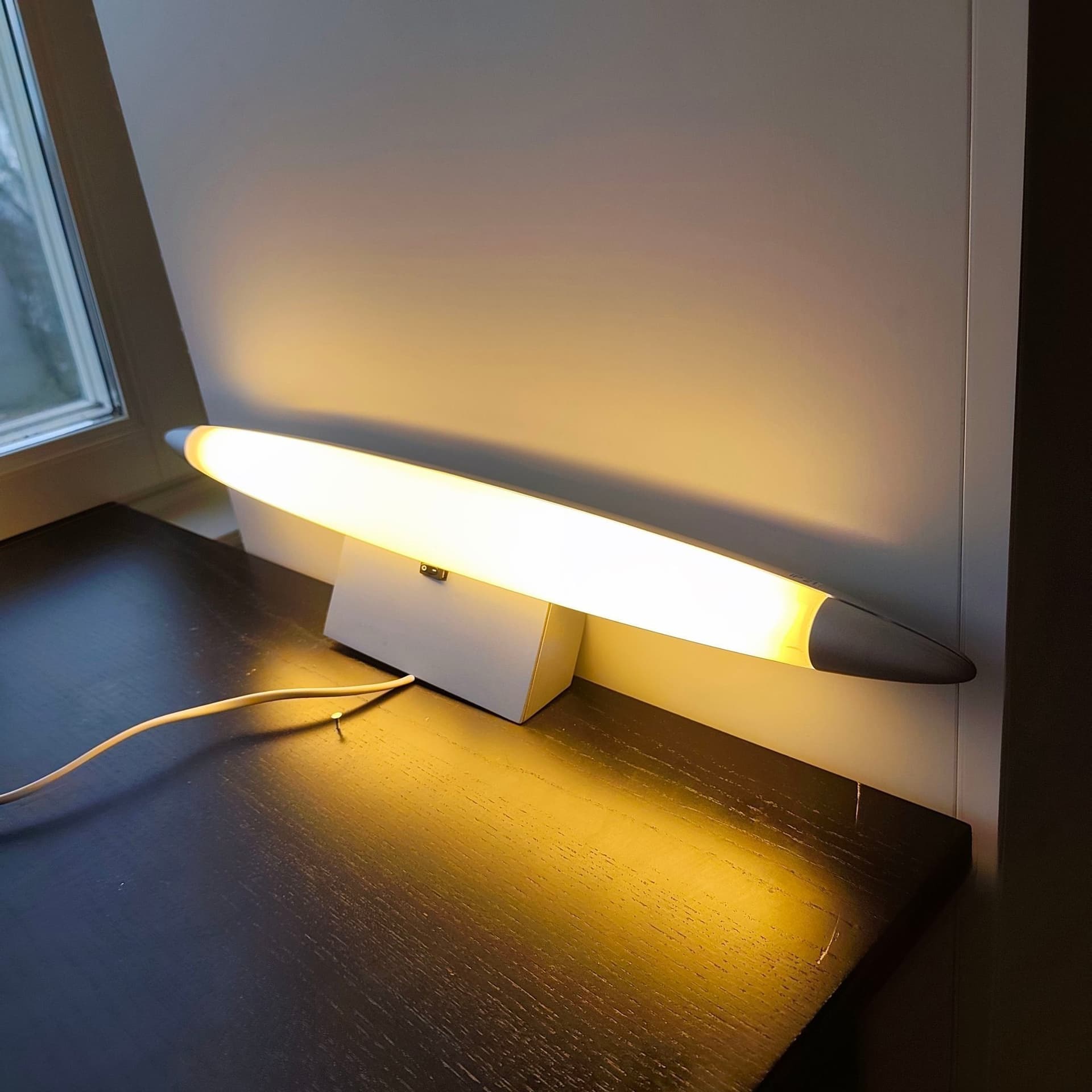 Vägglampa, badlampa IKEA 1900-tal i pladt och metall.#B.