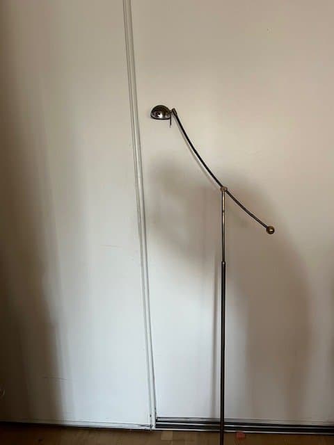 Golvlampa i metall, vintage