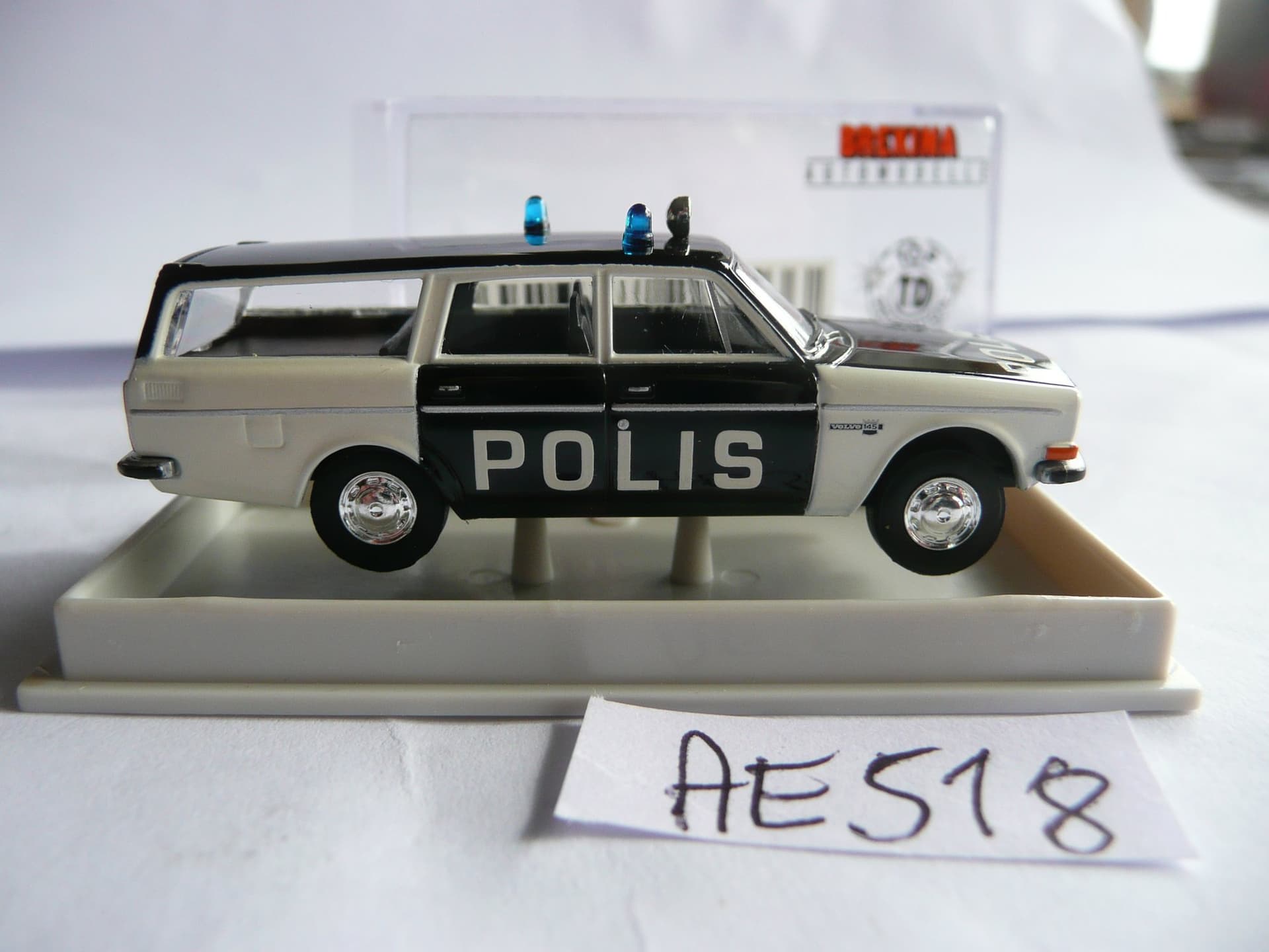 Modellastbil H0 1:87 Brekin Volvo 145 Polis 145