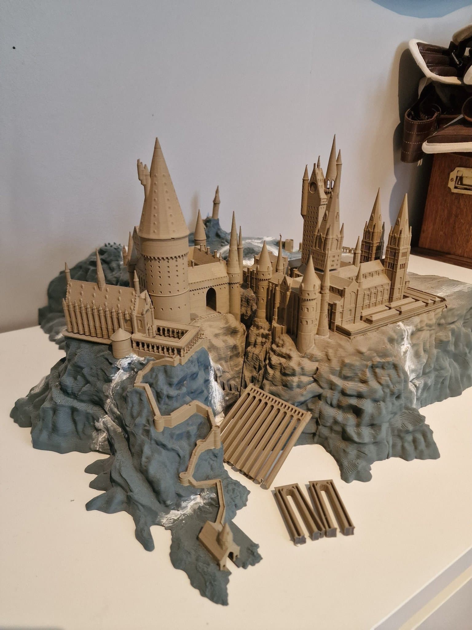 Hogwarts Slott 3D-printad modell