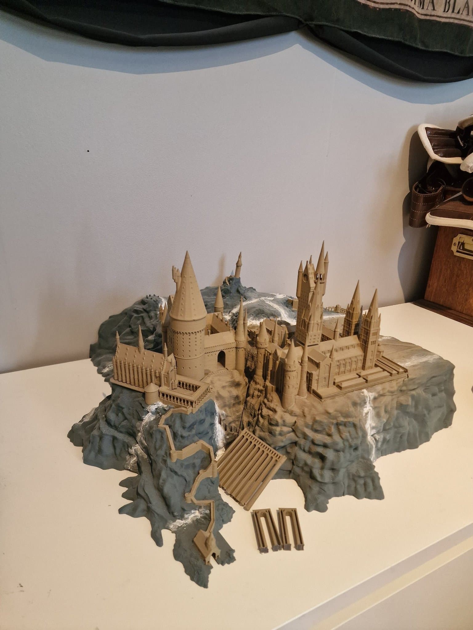 Hogwarts Slott 3D-printad modell