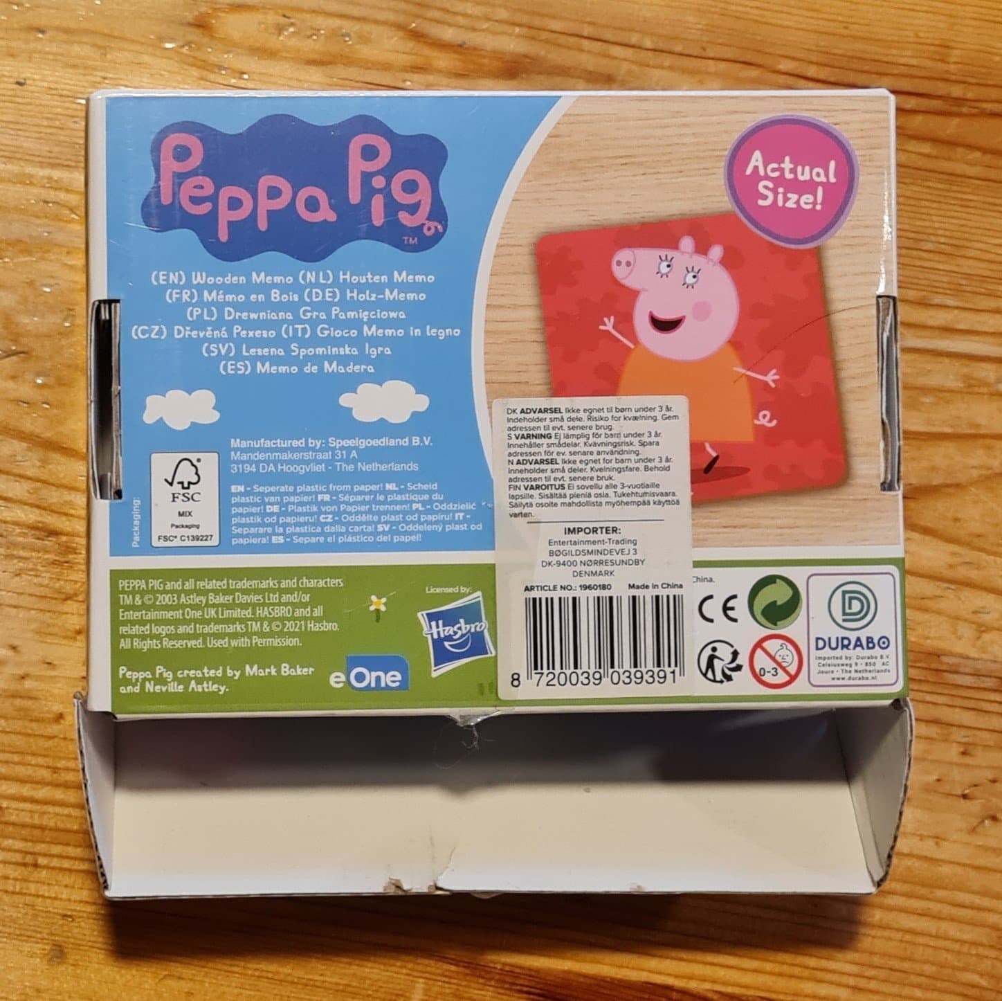 Peppa Pig Trämemo