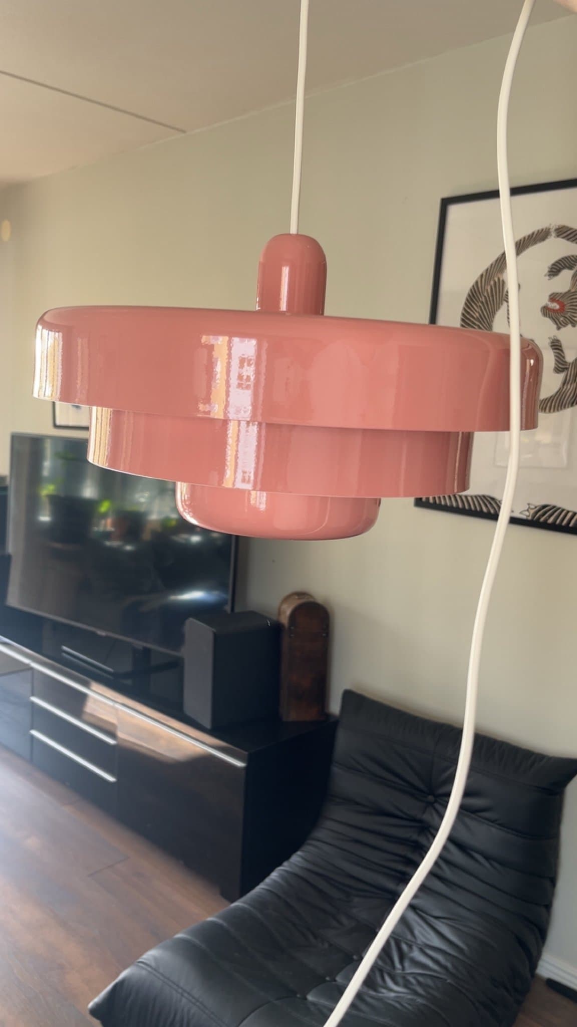 Retro Taklampa i Rosa (3 ex finns till salu)