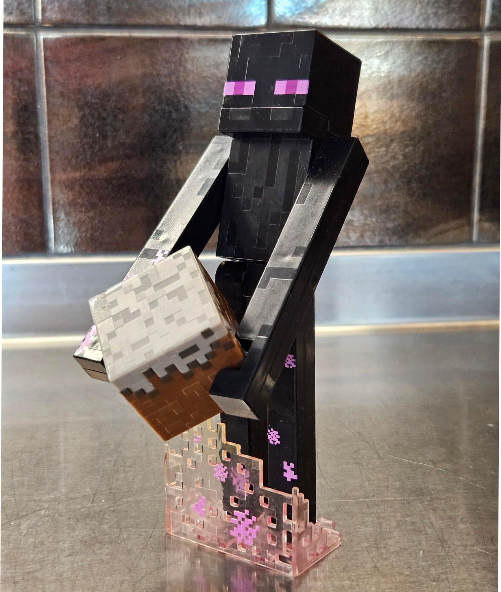 Minecraft figurer - Enderman, Zombie och Skelett