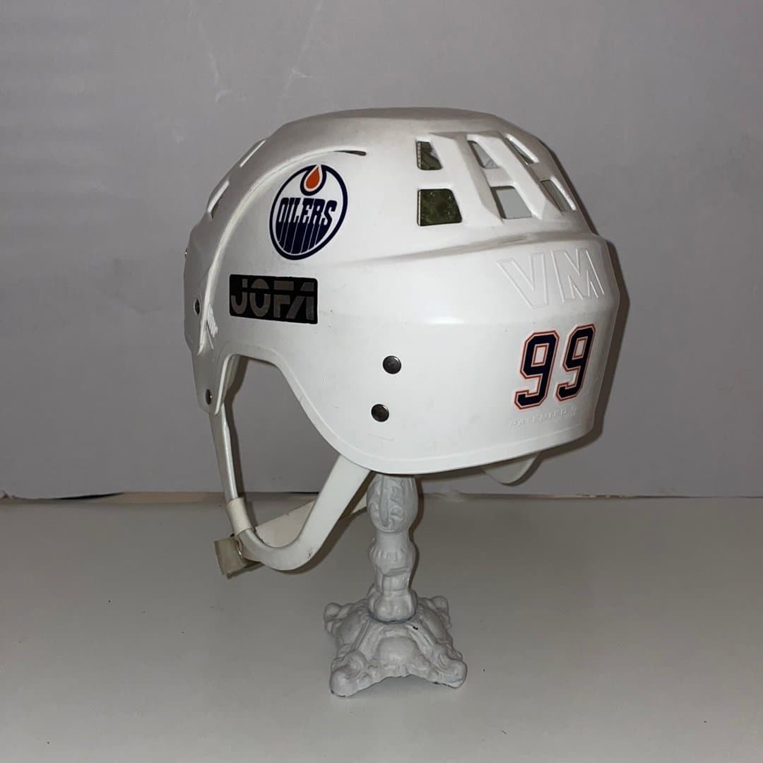 Wayne Gretzky 99 Edmonton Oilers JOFA hockey hjälm 87-88