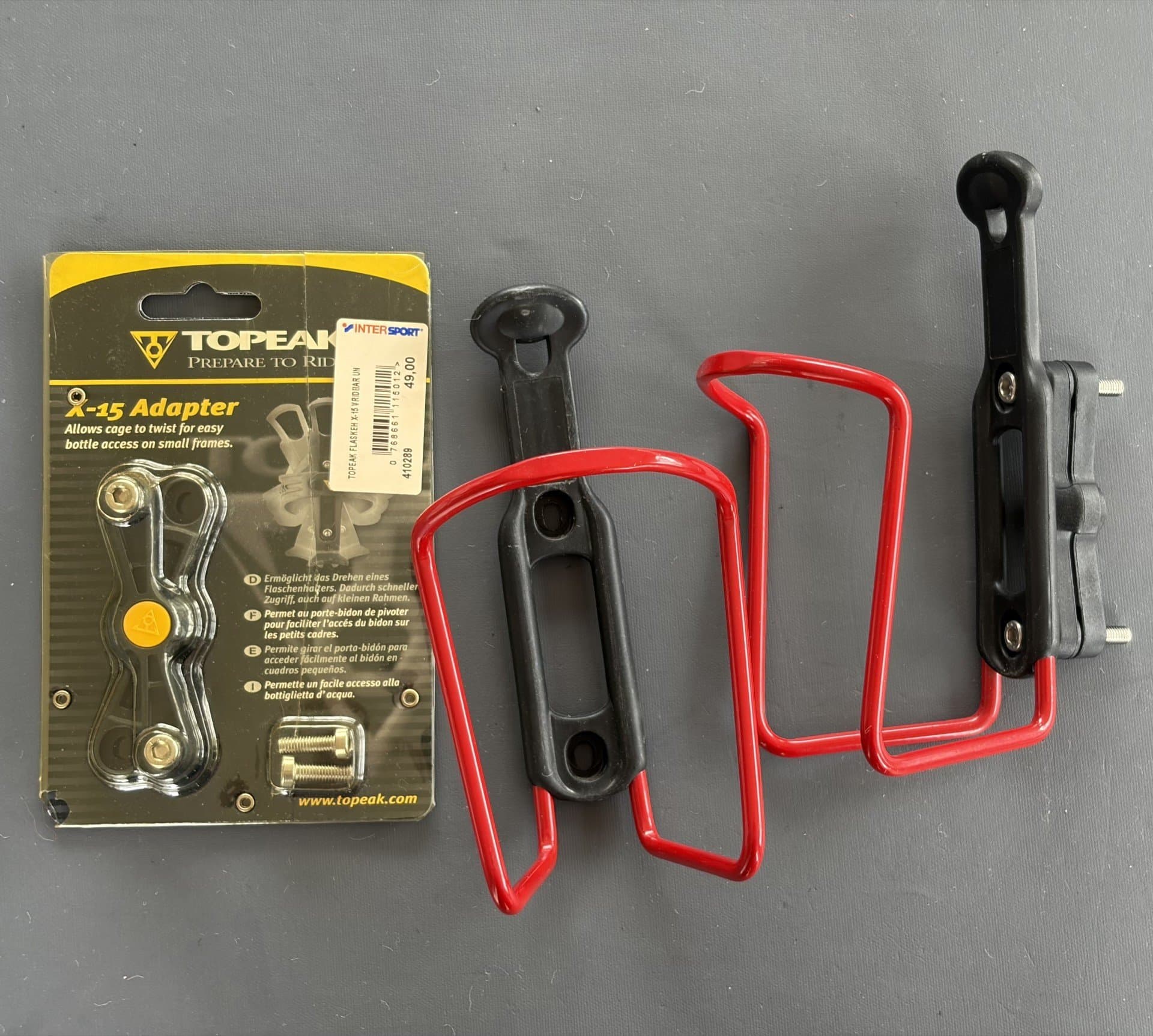 2st Topeak X 15 Adaptrar + 2 st flaskställ – Nytt