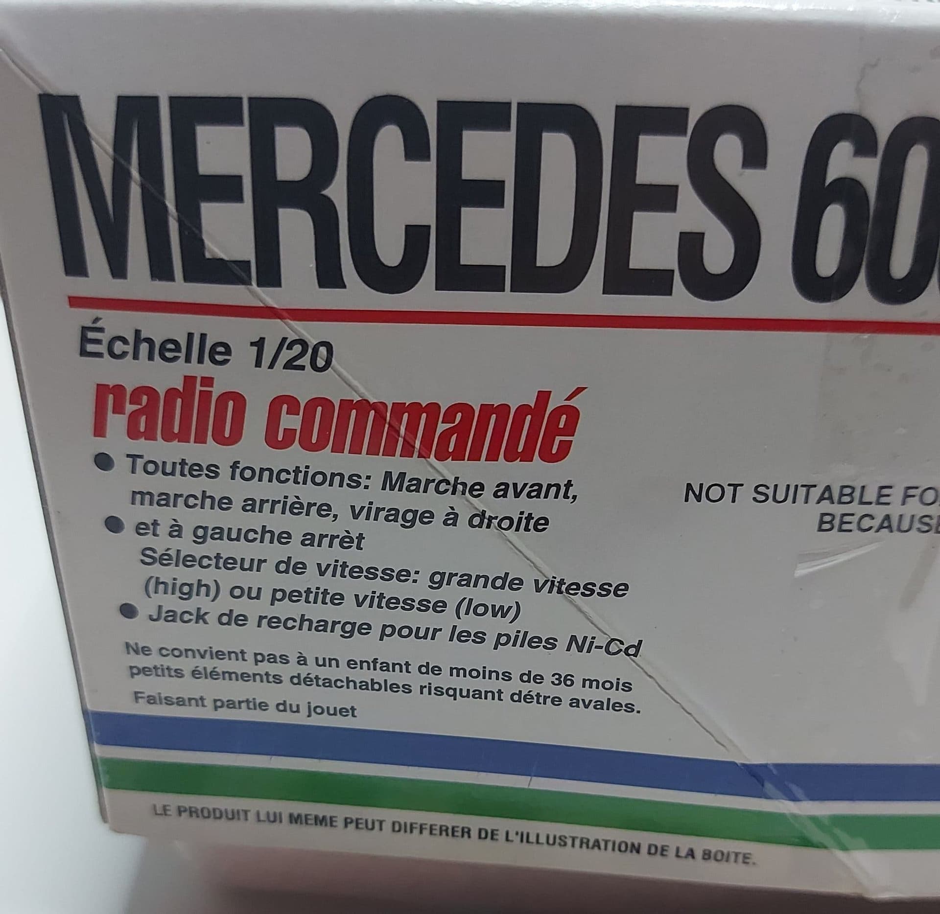 Nikko 600 SEC Coupe 1:20 1986 RC – Mercedes W126 – Mint Condition Original Box