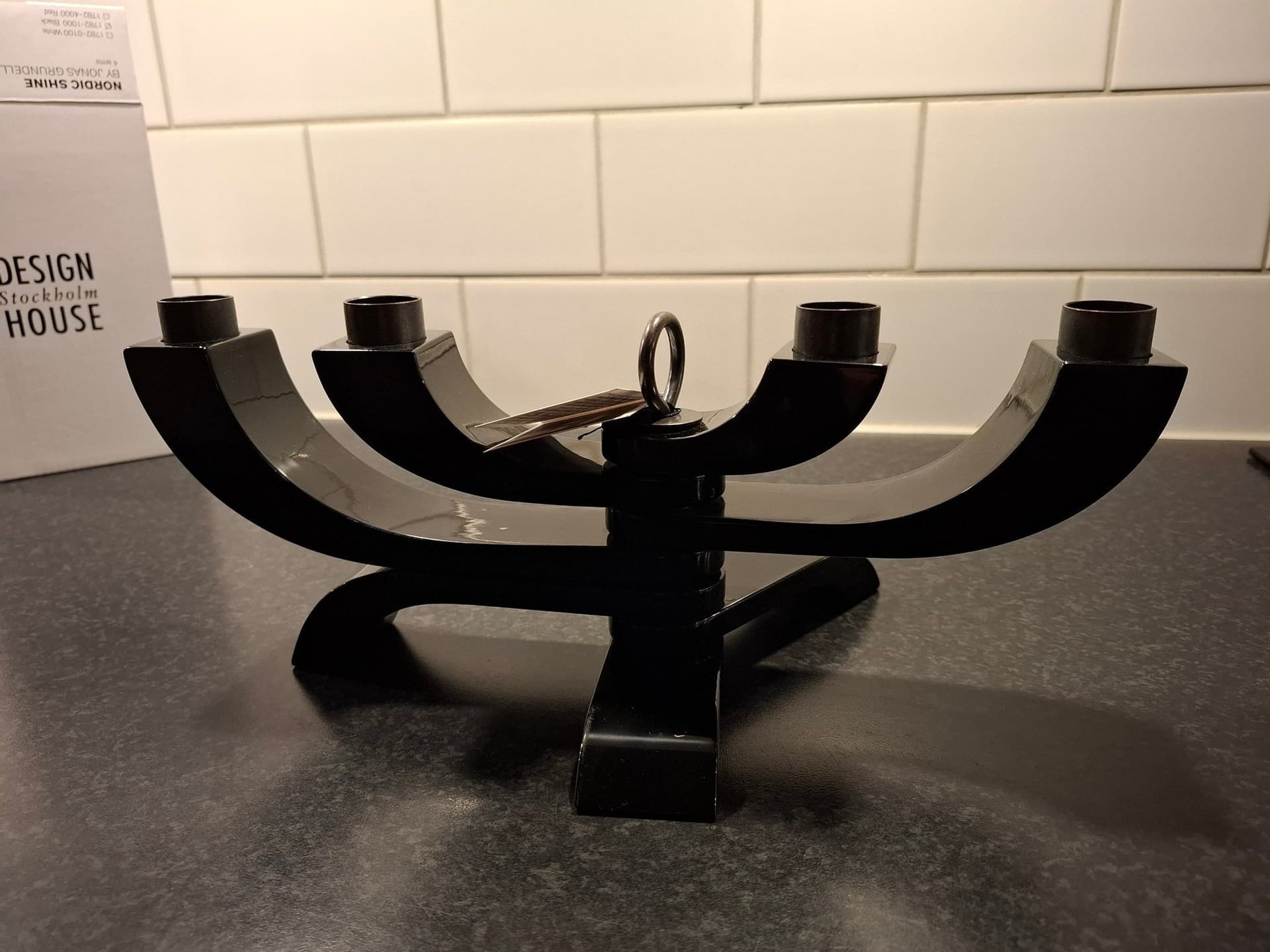 Design Stockholm House Ljusstake svart