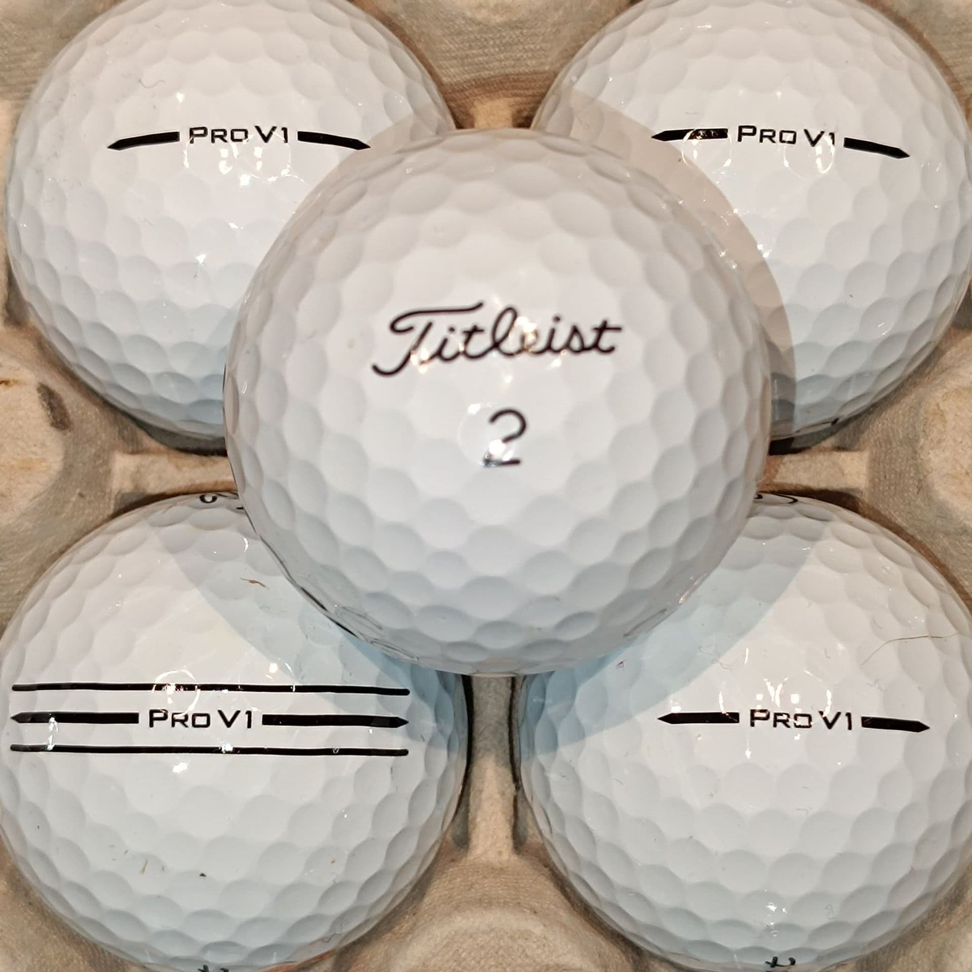 Titleist Pro V1 2025–2026 – 20 st – Förstasortering – Nära Nyskick