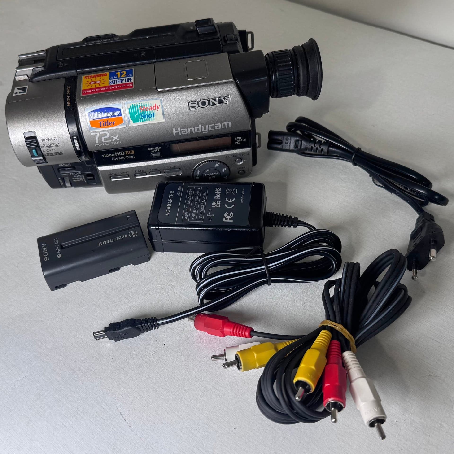 Sony CCD-TR840 - Hi8 (Hi8 och Video8 (8) kompatibel)